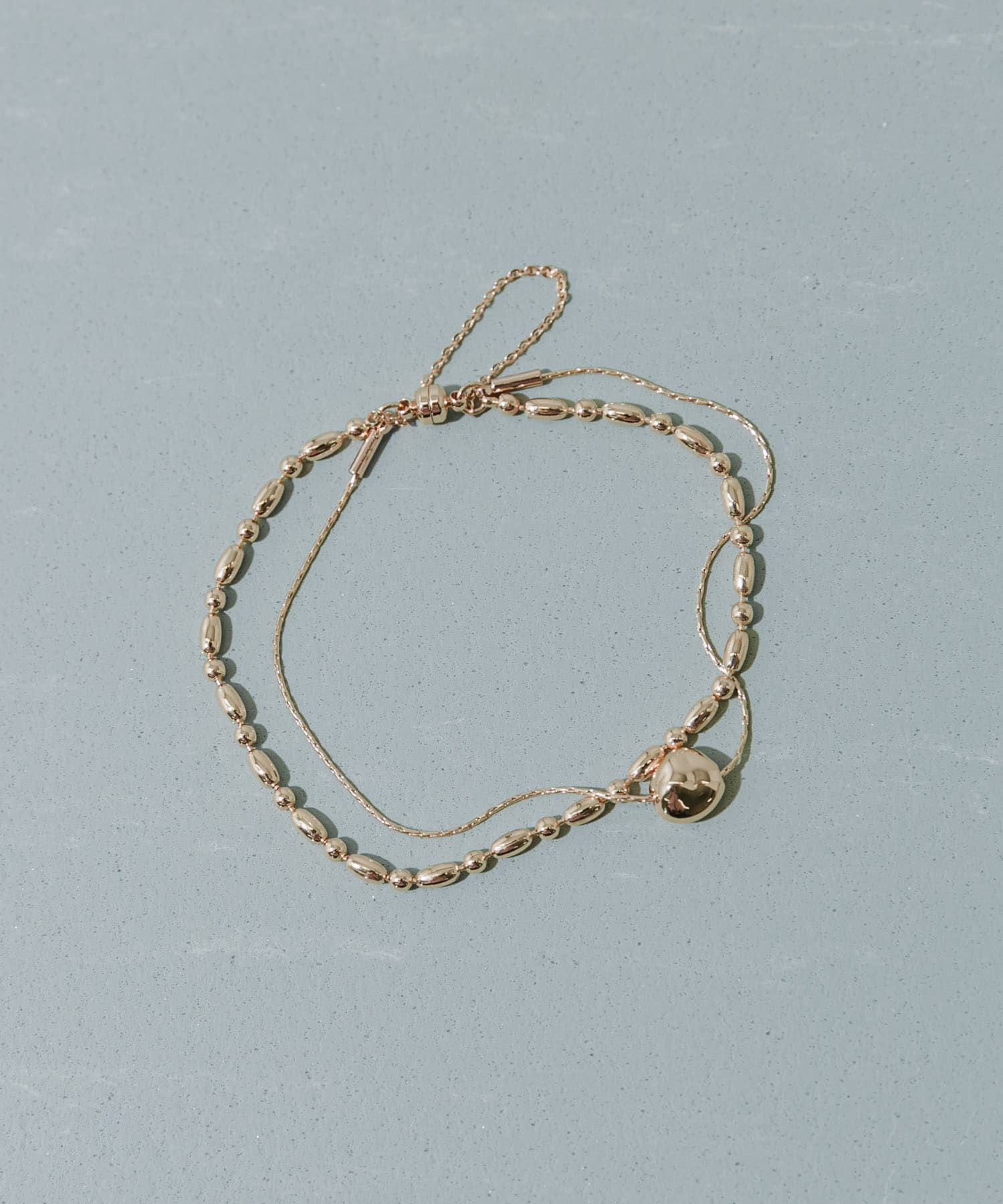 ボールレイヤードマグネットブレスレット