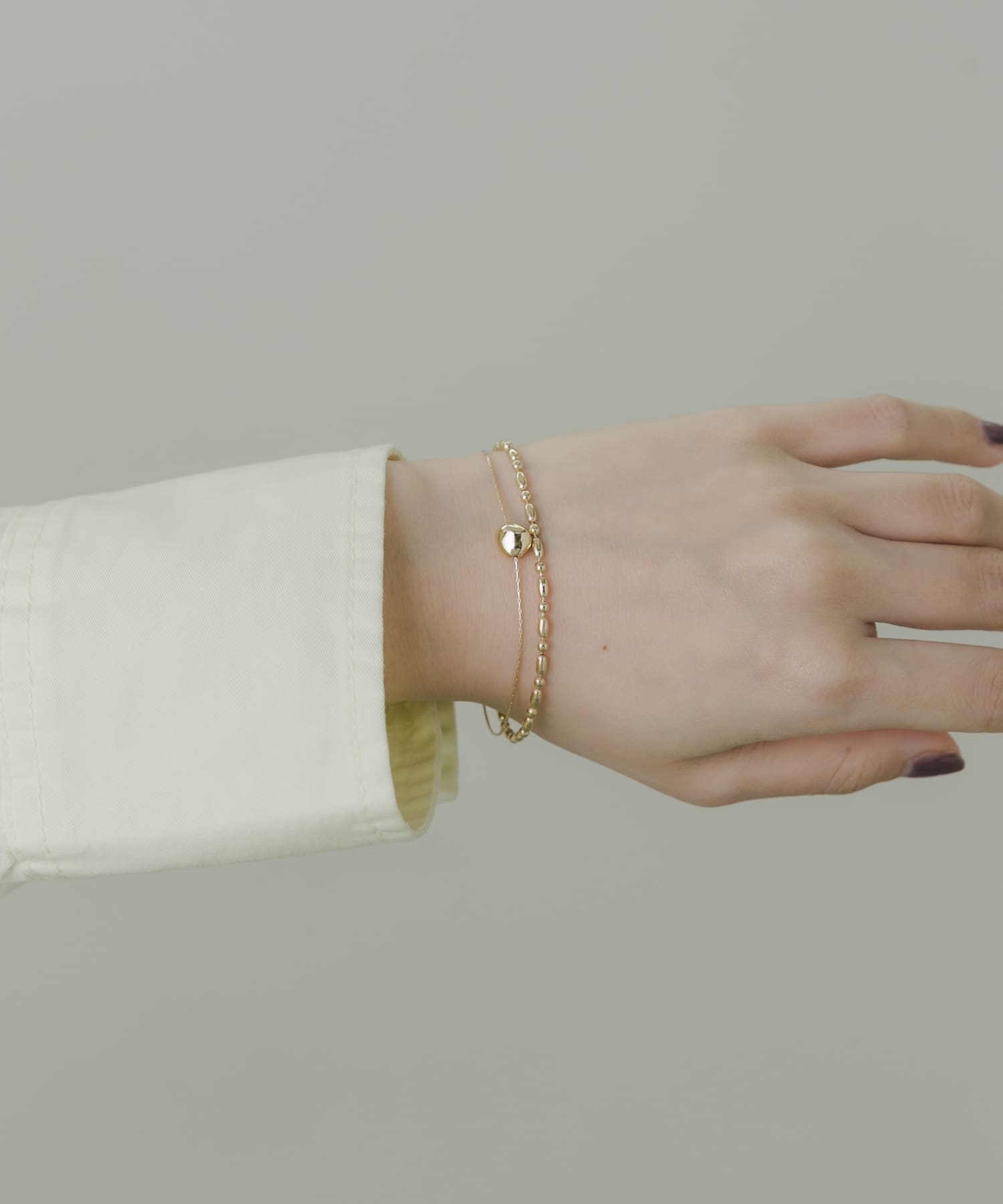 ボールレイヤードマグネットブレスレット GLD -