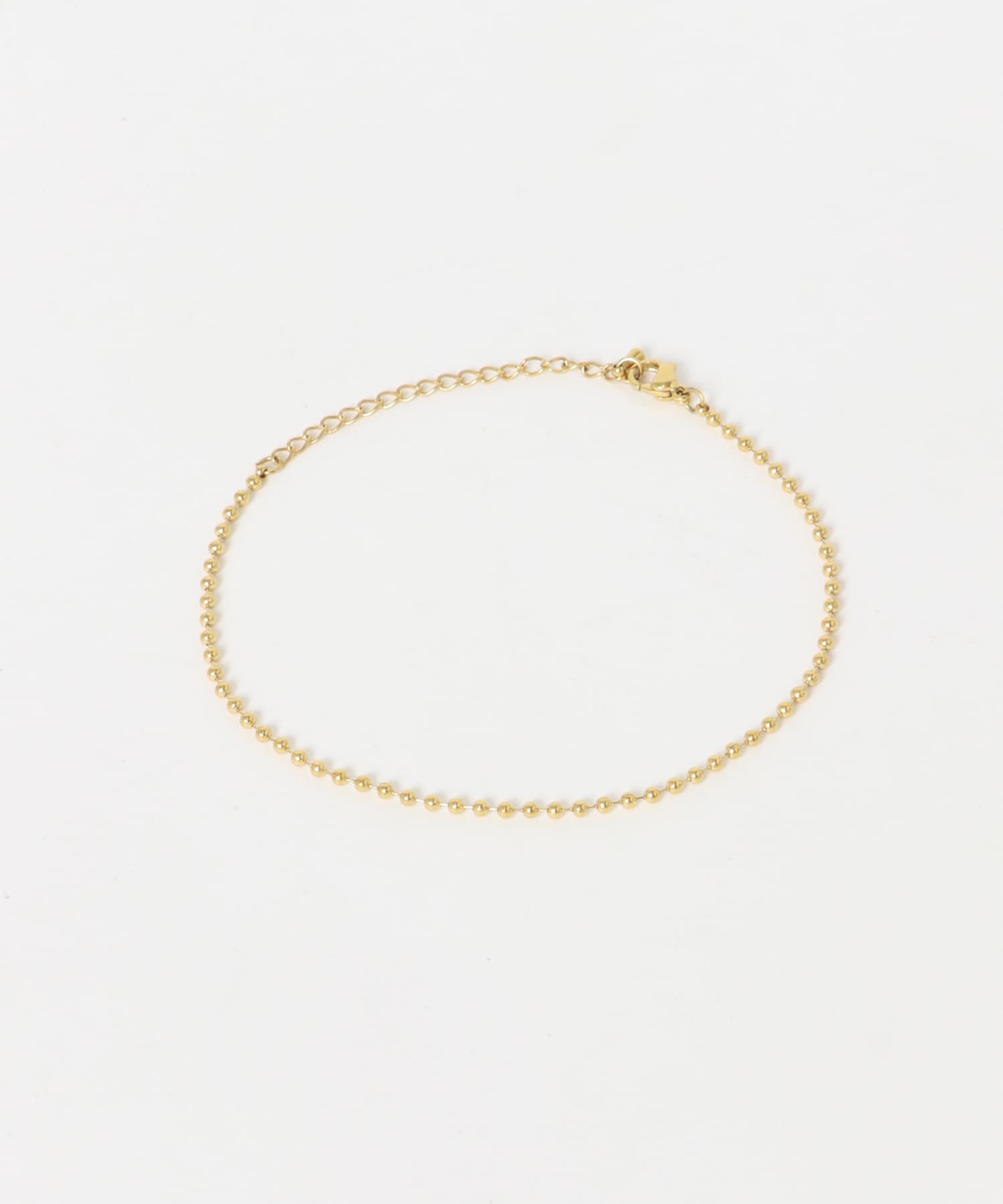 ステンレスボールシンプルブレスレット GLD -