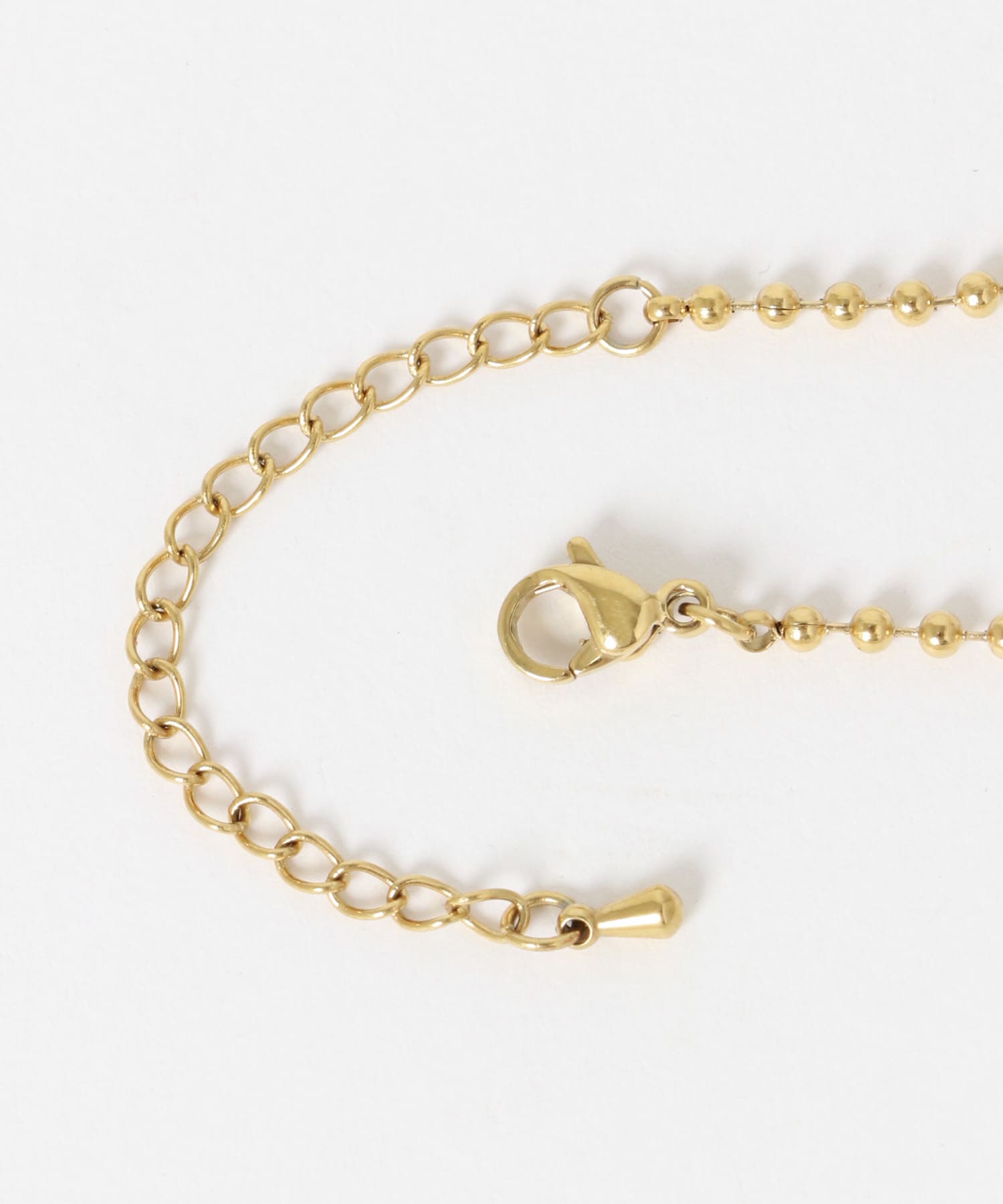 ステンレスボールシンプルブレスレット GLD -