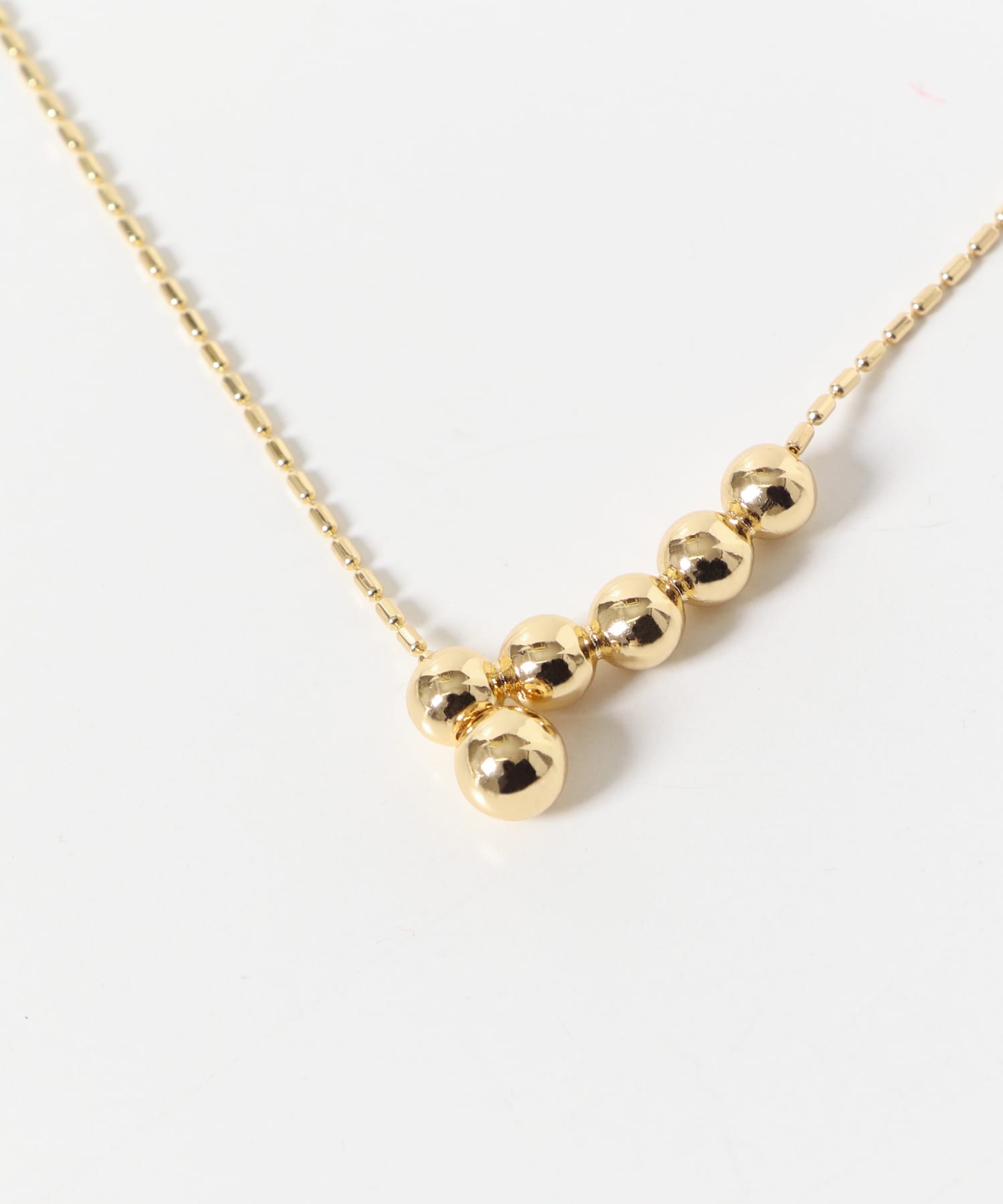 ボールスライドYネックレス GLD -