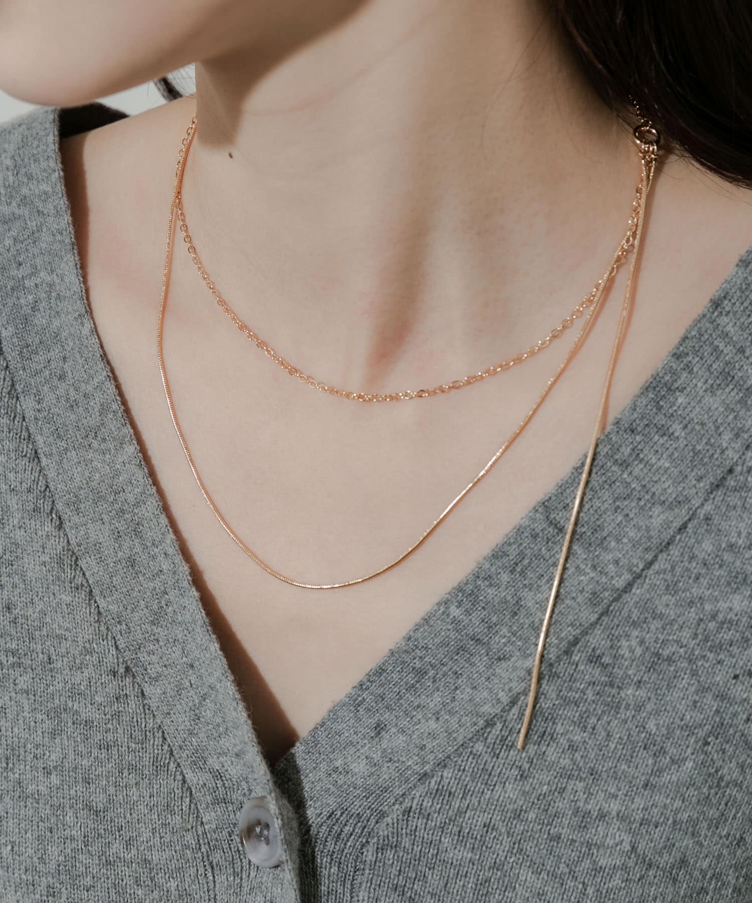 ニュアンスチェーンキリカエネックレス(- GLD): アクセサリー