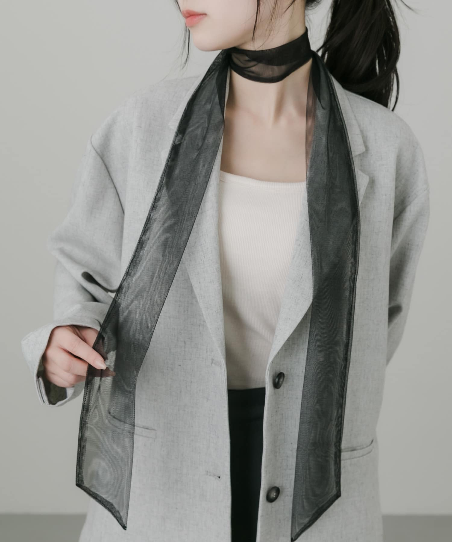 シアーリボンチョーカー