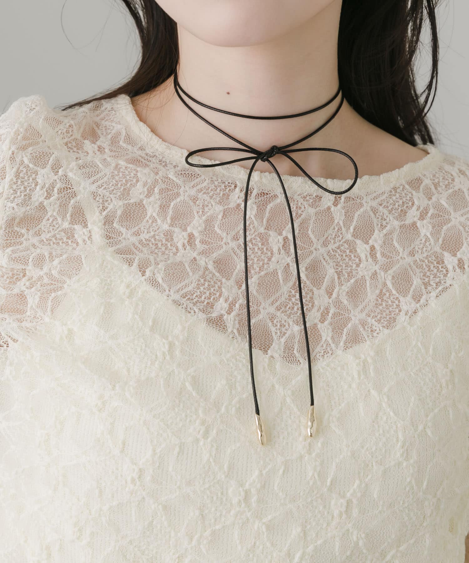 メタルコードチョーカーネックレス