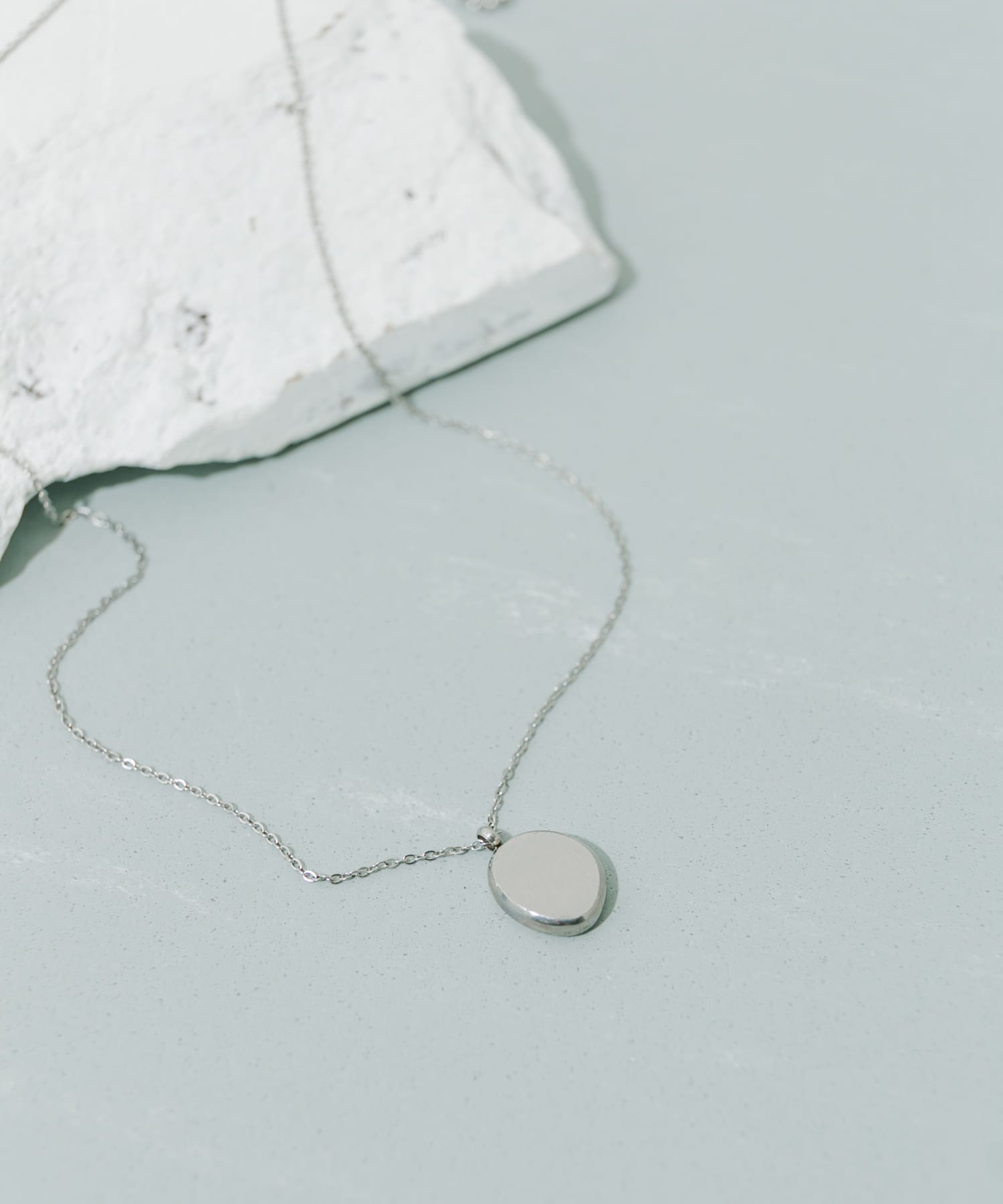 ステンレスオーバルトップネックレス SLV -