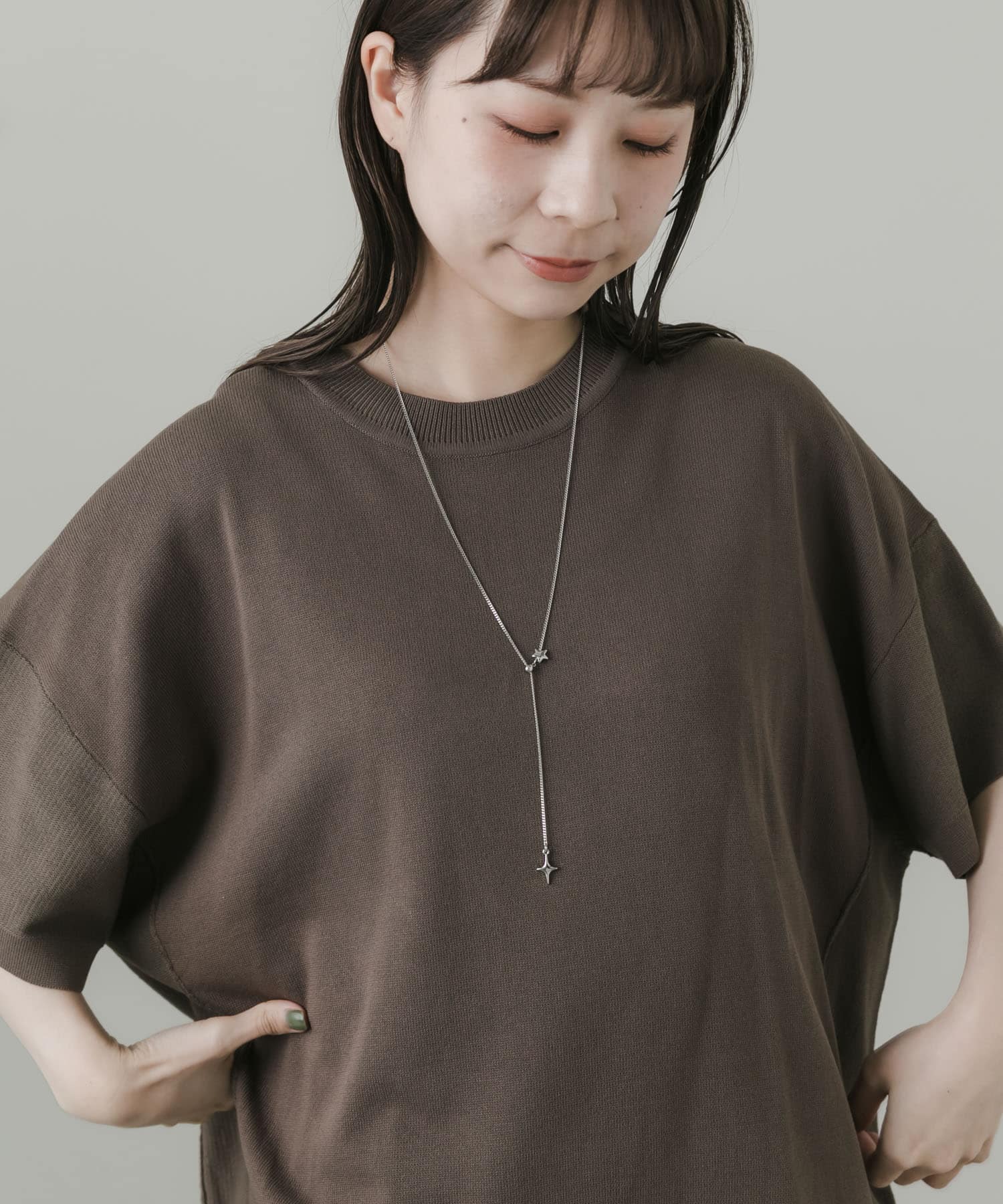 スタースライドYネックレス SLV -
