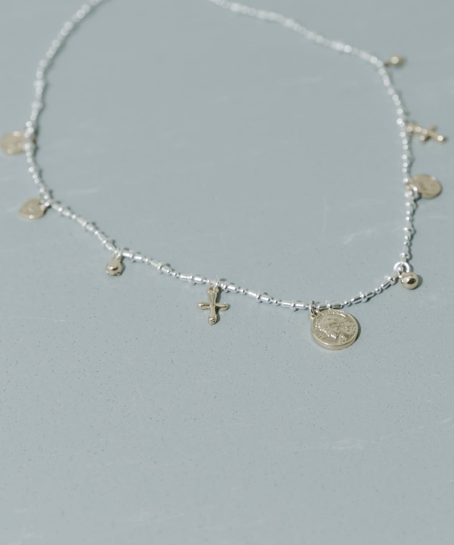 メタルモチーフネックレス SLV -