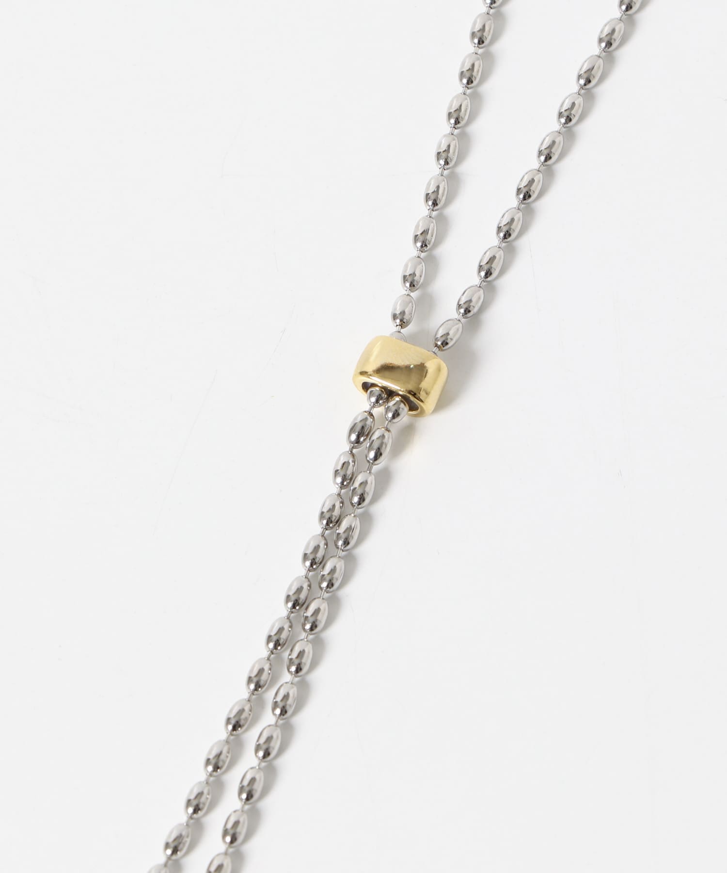 コンビスライドYネックレス SLV/GLD -