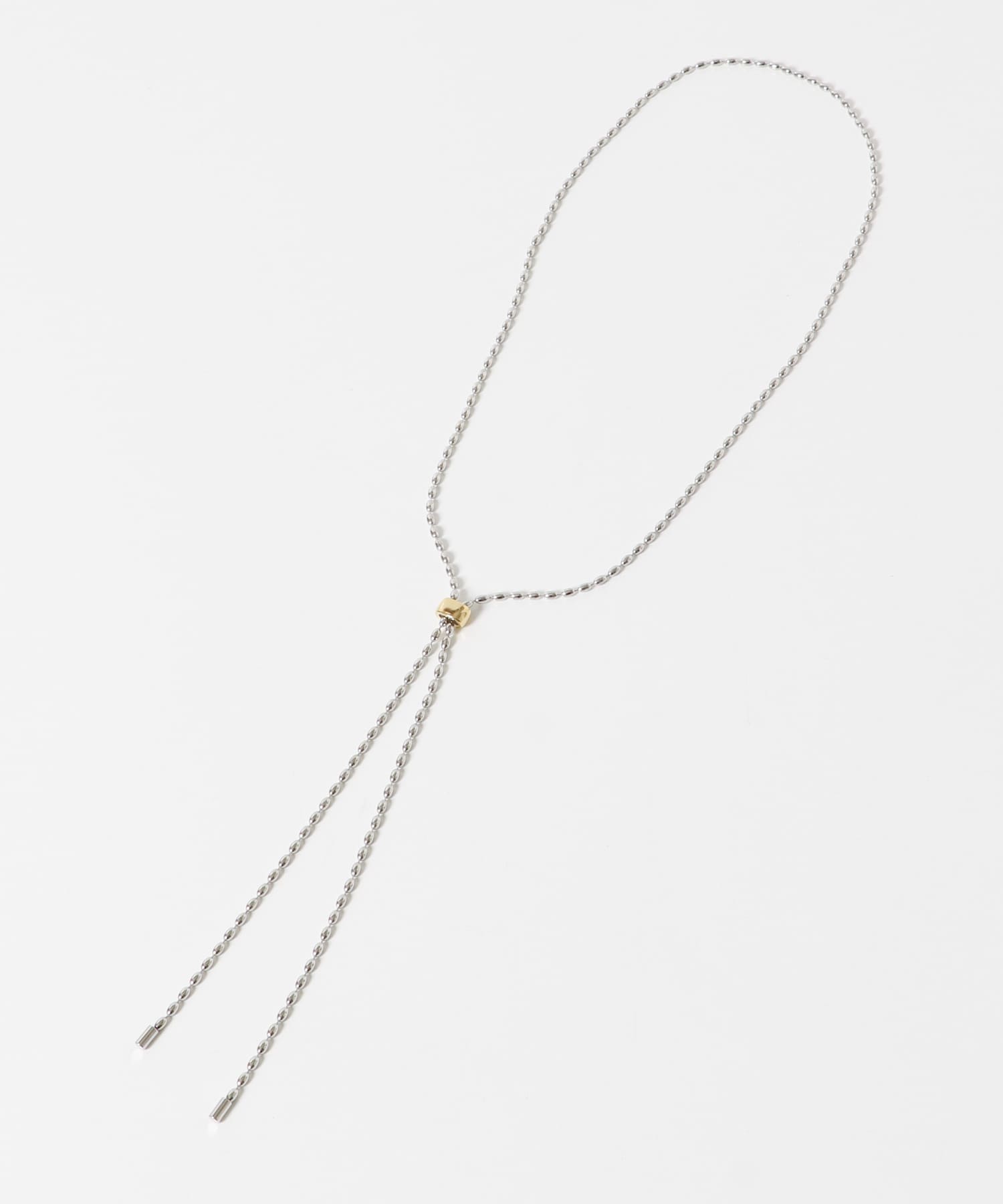 コンビスライドYネックレス SLV/GLD -