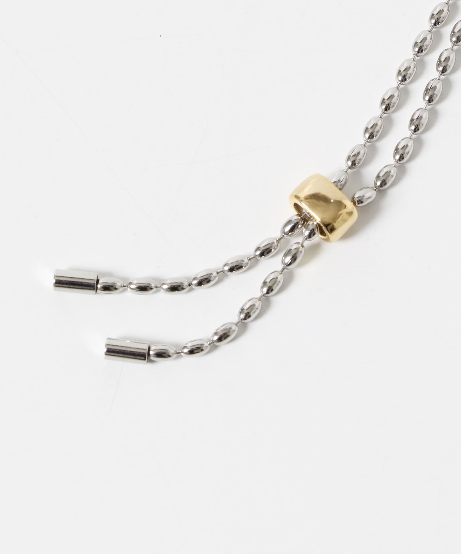 コンビスライドYネックレス SLV/GLD -