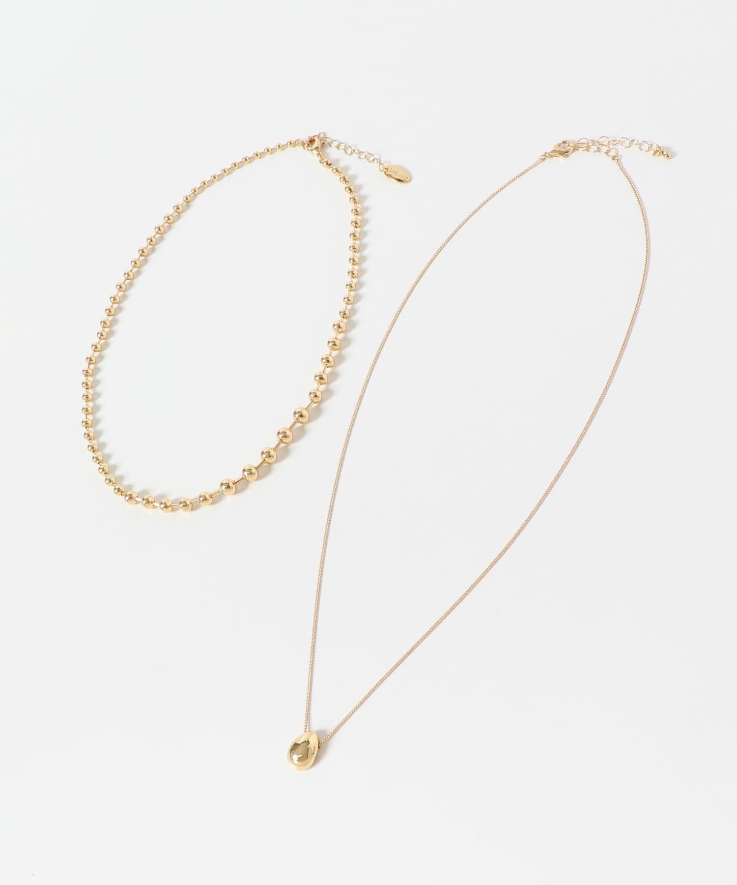 ボールトップ2セットネックレス(- GLD): アクセサリー｜URBAN