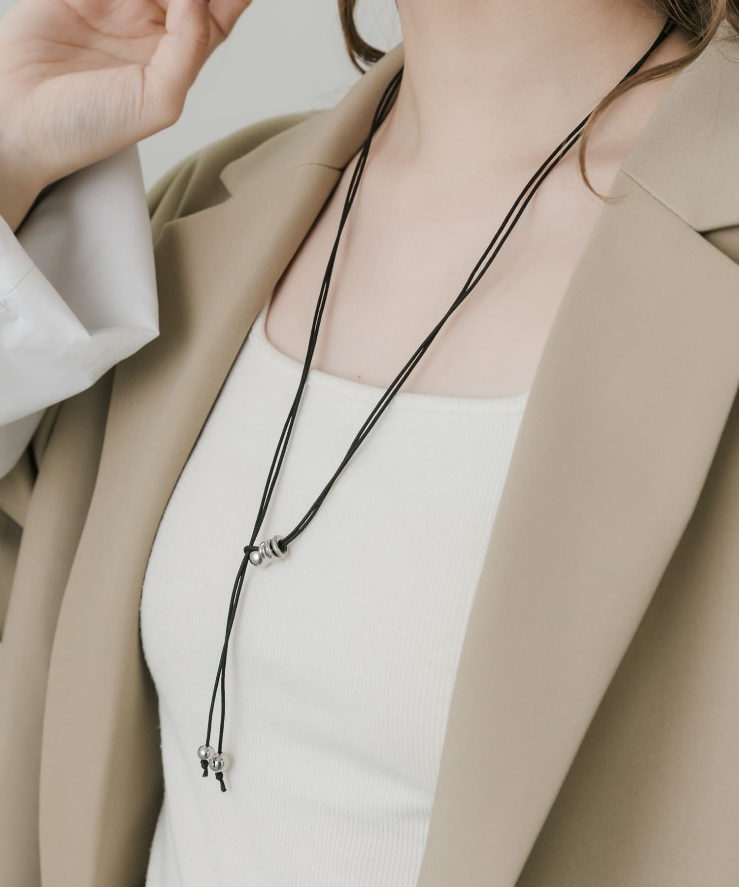 ボールマルチWAYチョーカーネックレス(- BLK): アクセサリー｜URBAN