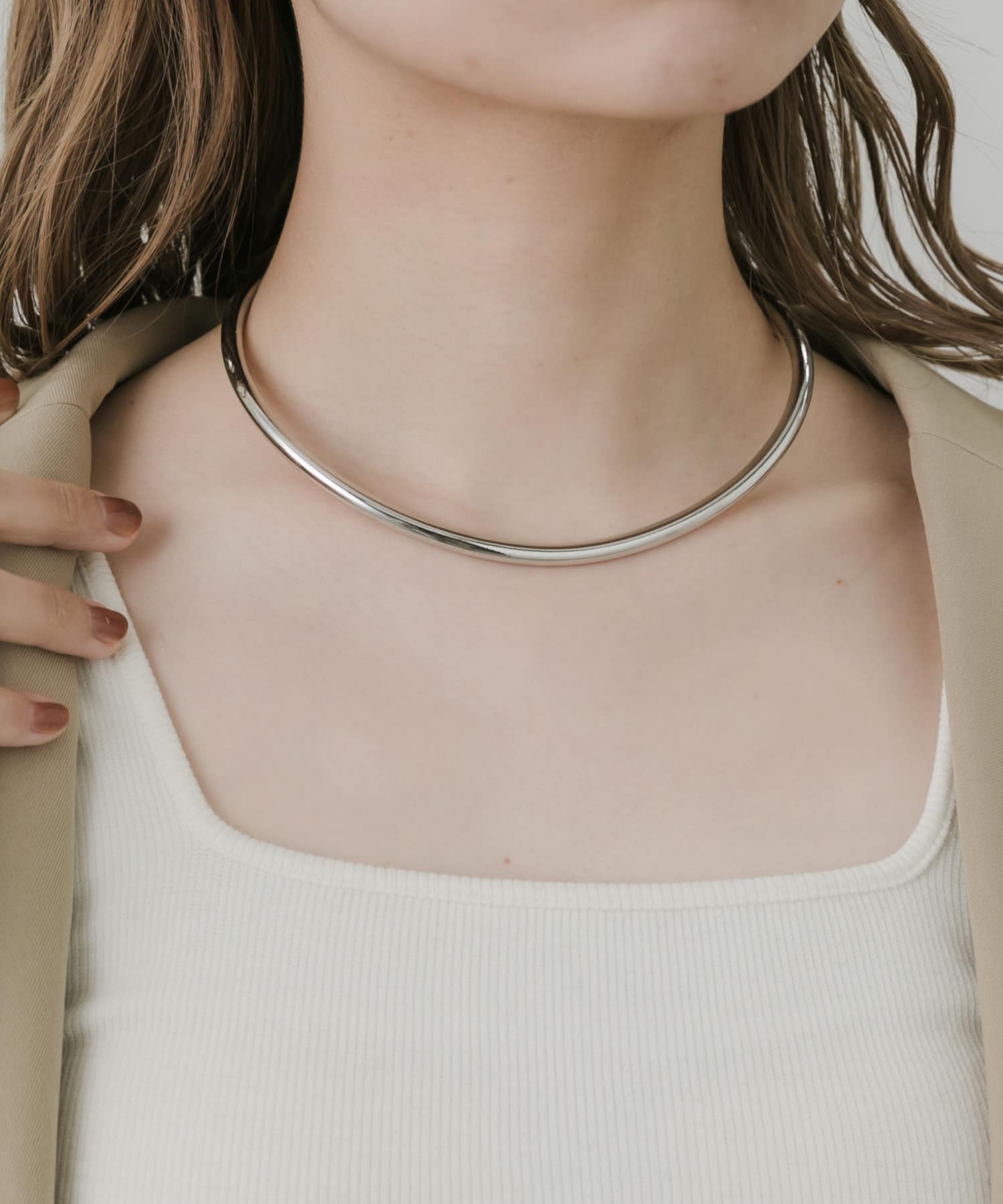 ラウンドフォルムネックカフ SLV -