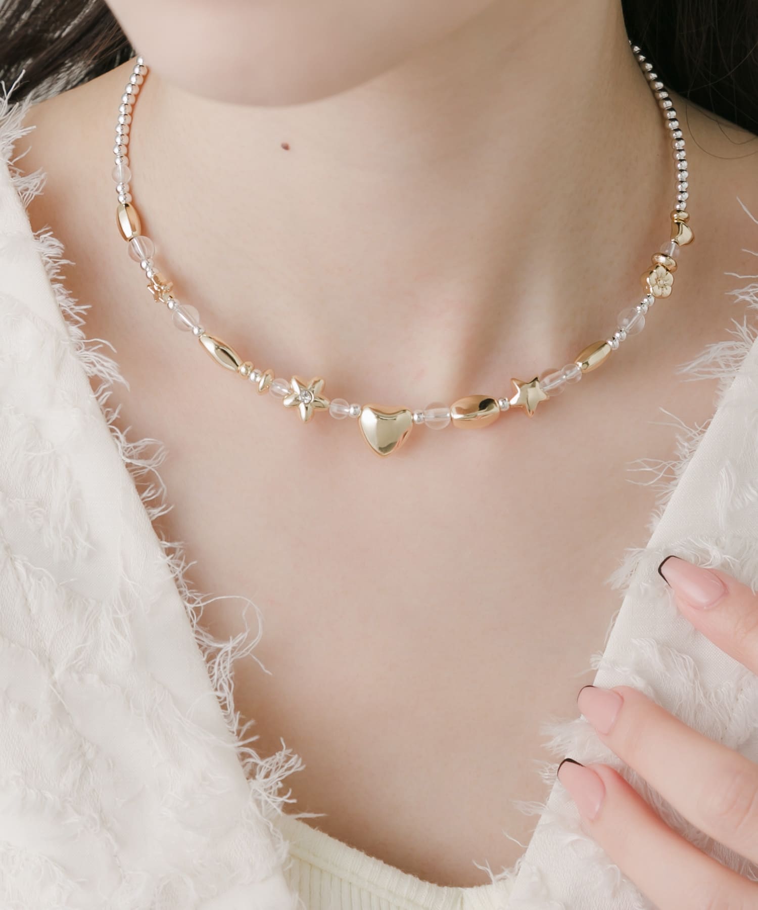 モチーフチョーカーネックレス SLV -