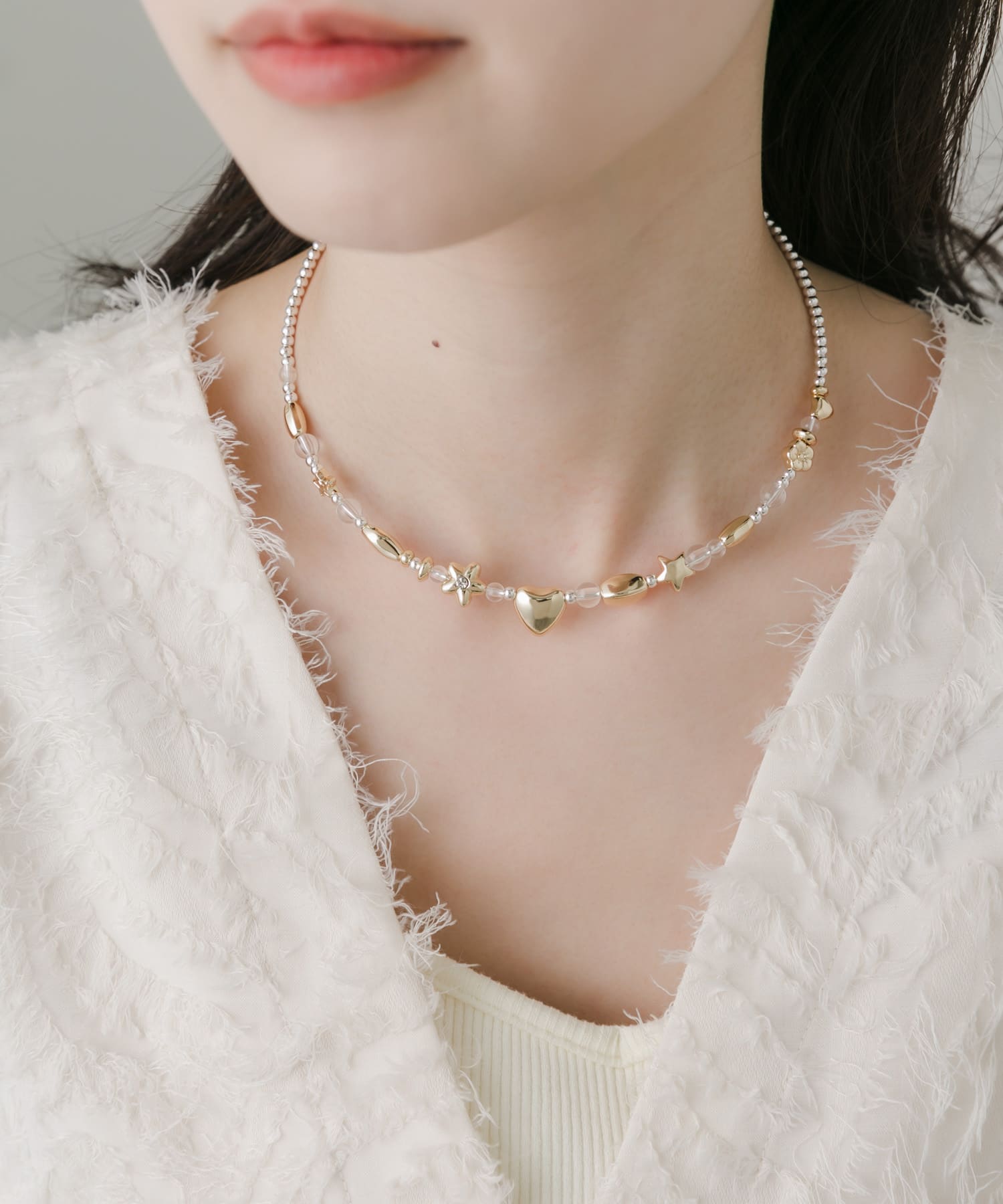モチーフチョーカーネックレス SLV -