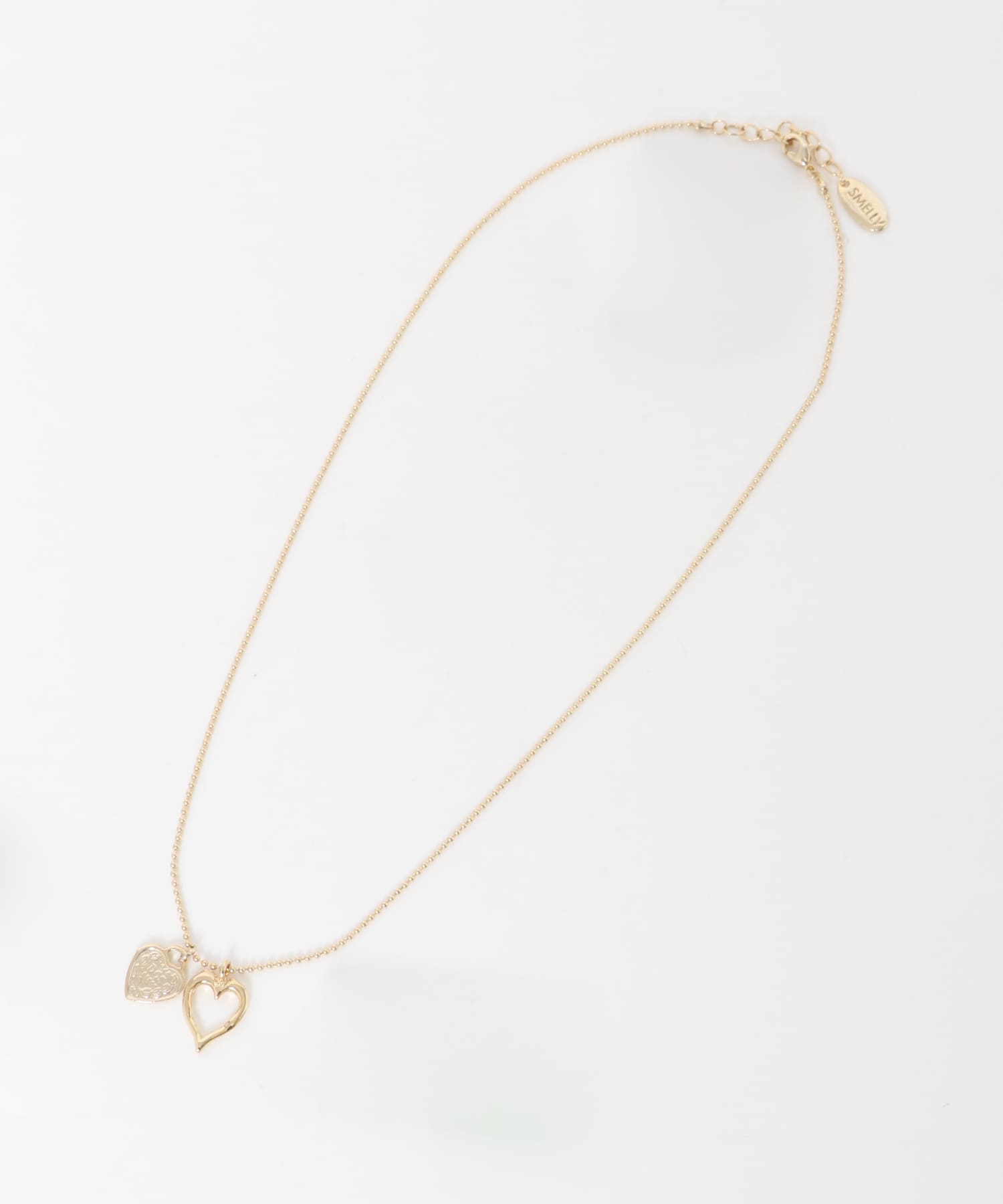 ダブルハートコインネックレス GLD -