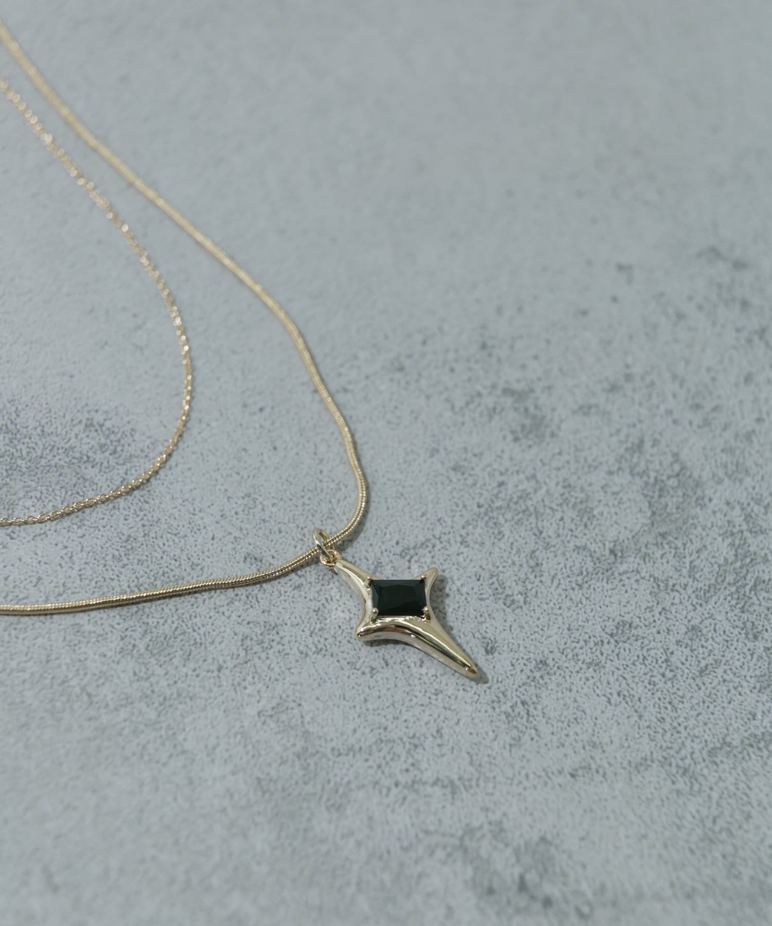 スターストーンネックレス GLD -