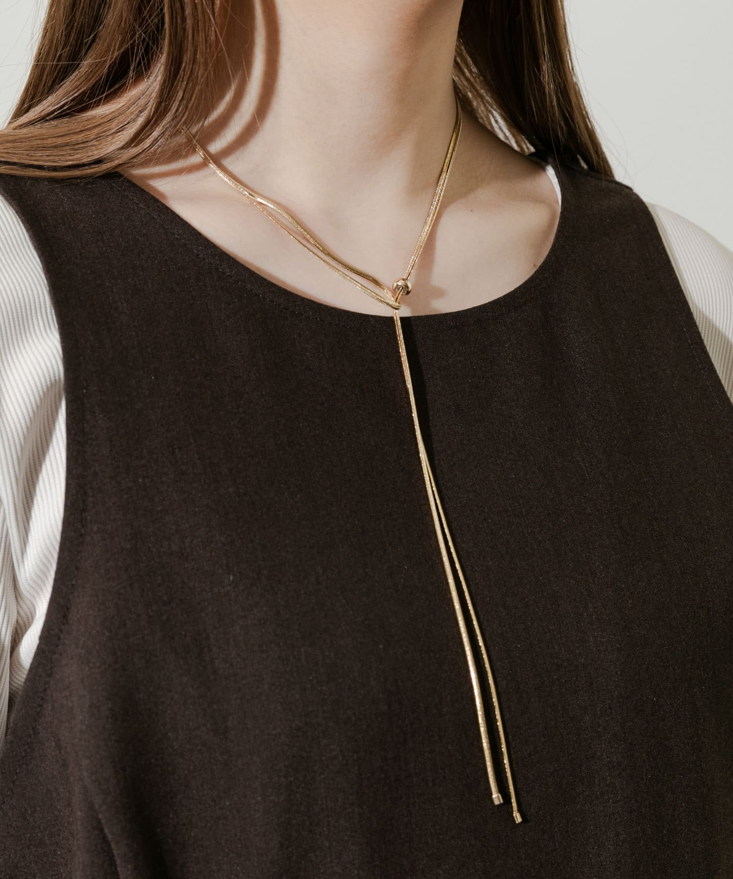 スネークチェーン2WAYスライドネックレス(- GLD): アクセサリー｜URBAN