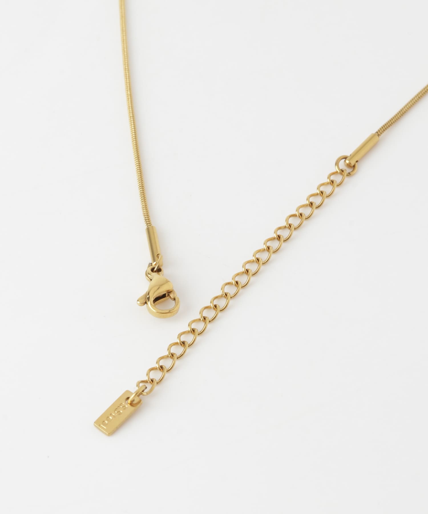 ステンレスハートトップネックレス GLD -