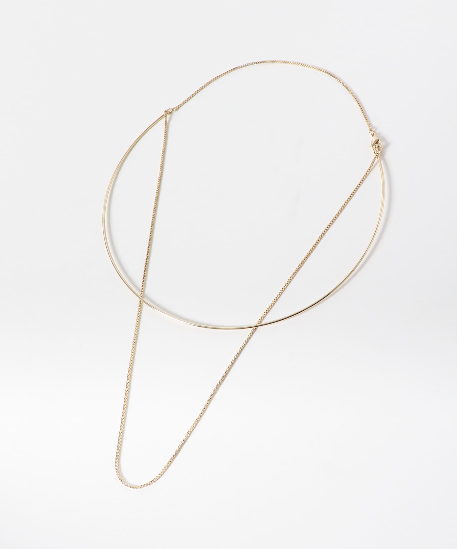 チェーンレイヤードネックカフ GLD -