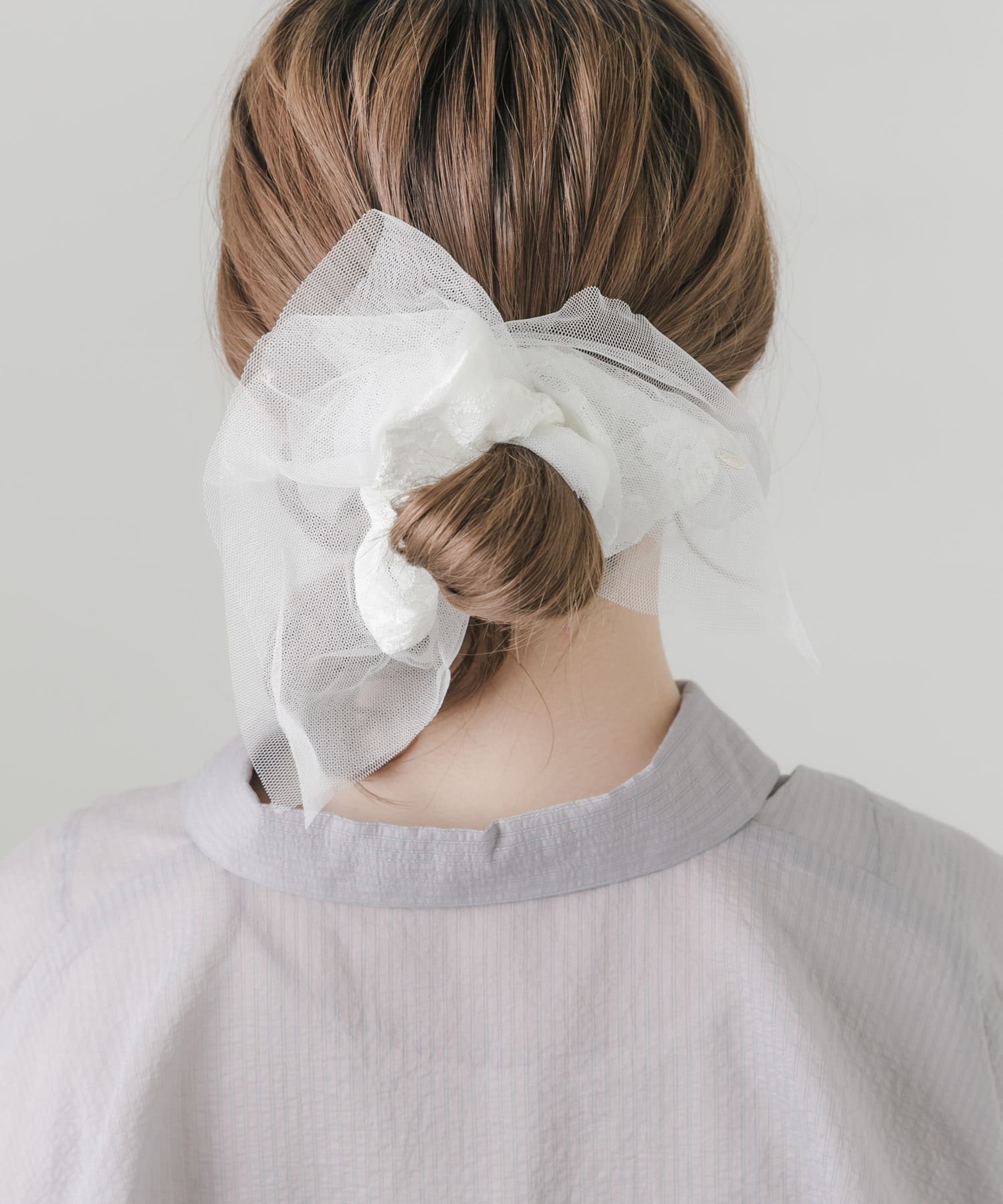 チュールレーススクエアシュシュ