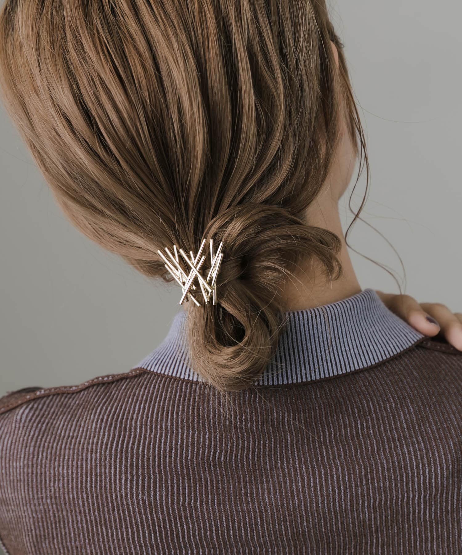 メタルクロス3セットヘアカフ GLD -
