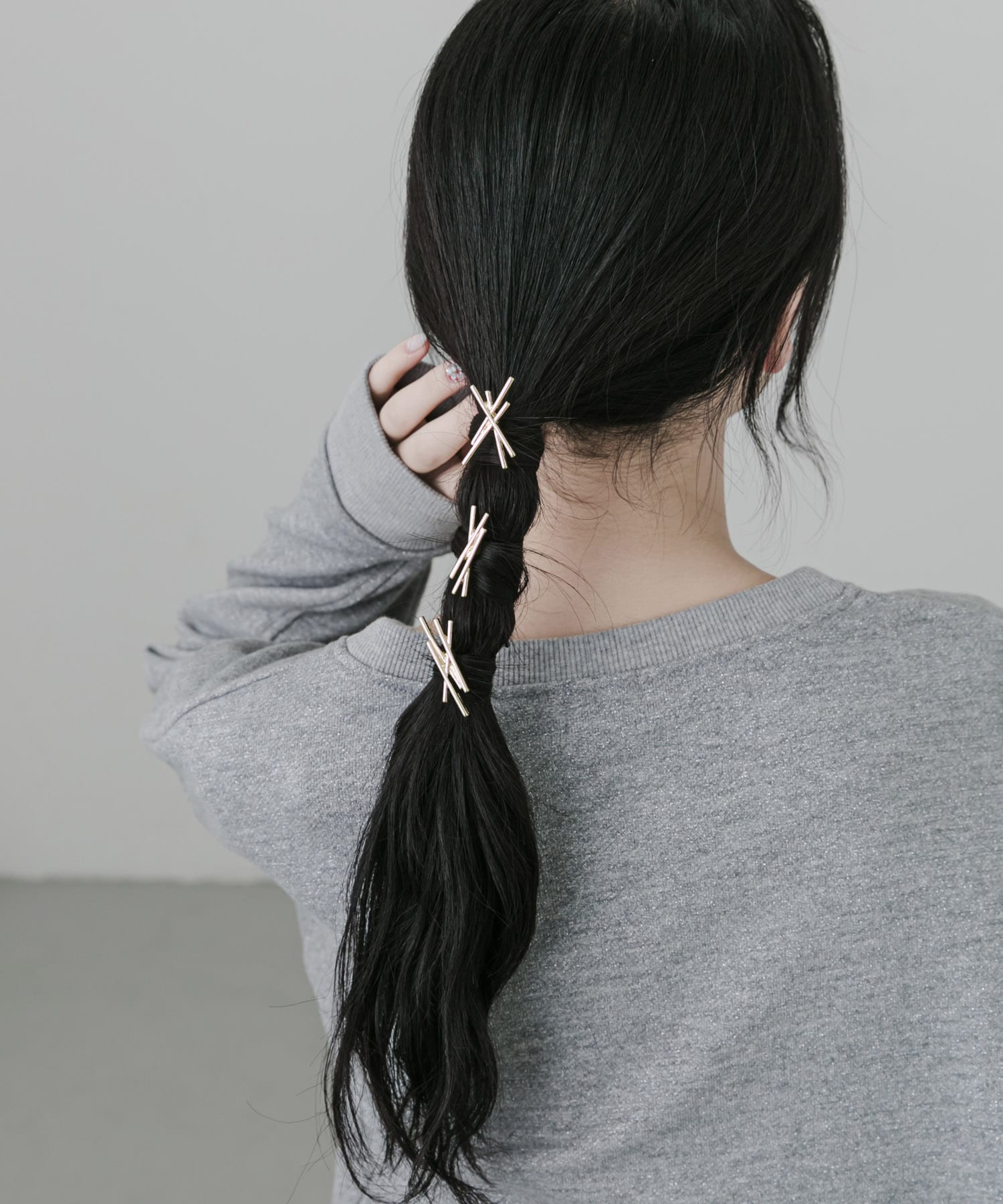 メタルクロス3セットヘアカフ GLD -