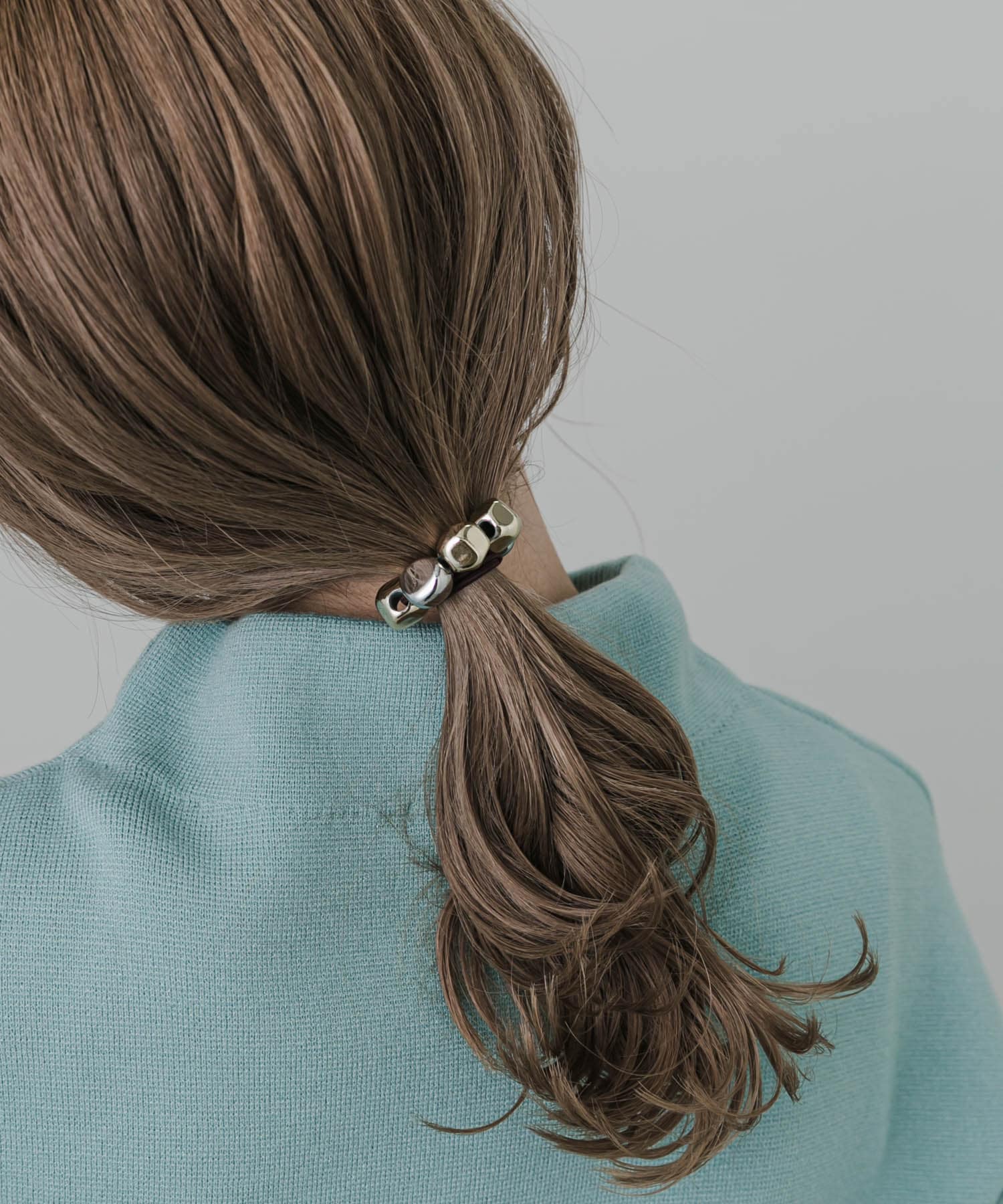 コンビメッキメタルボールヘアゴム GLD/SLV -