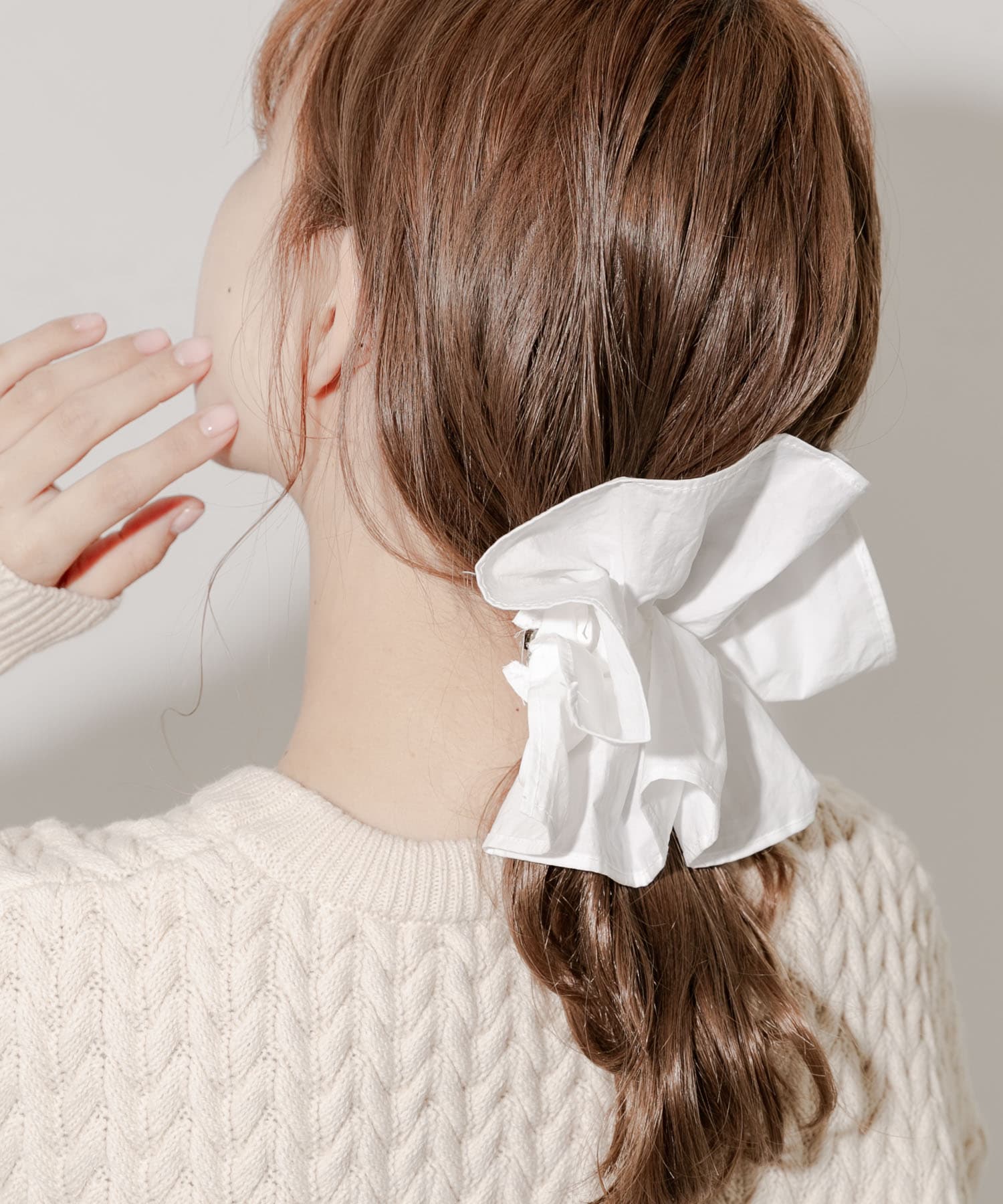 ギャザーボリュームヘアバレッタ