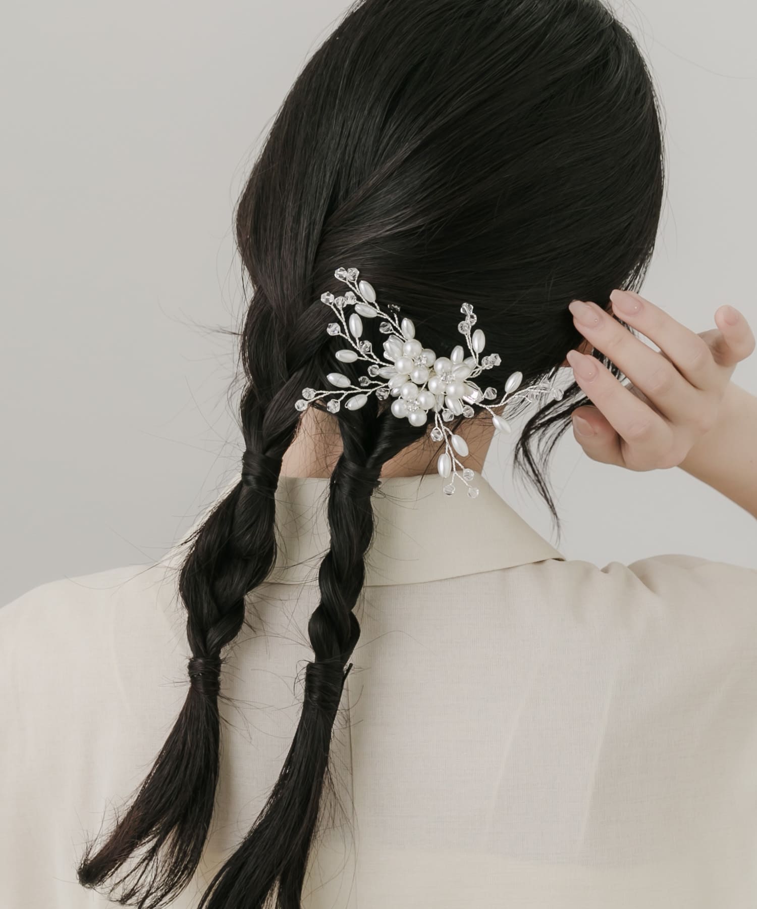 ビジューパールランダムドレスピン