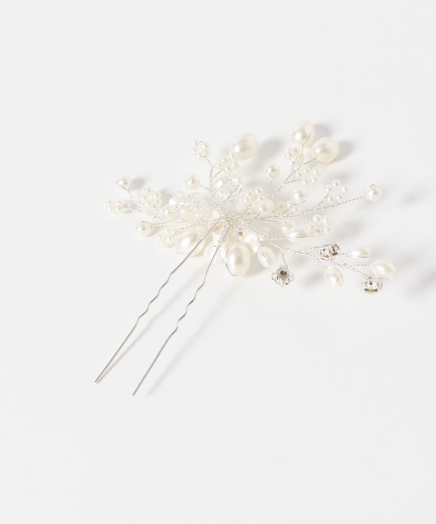『WEB/一部店舗限定』パールフラワードレスピン WHT -