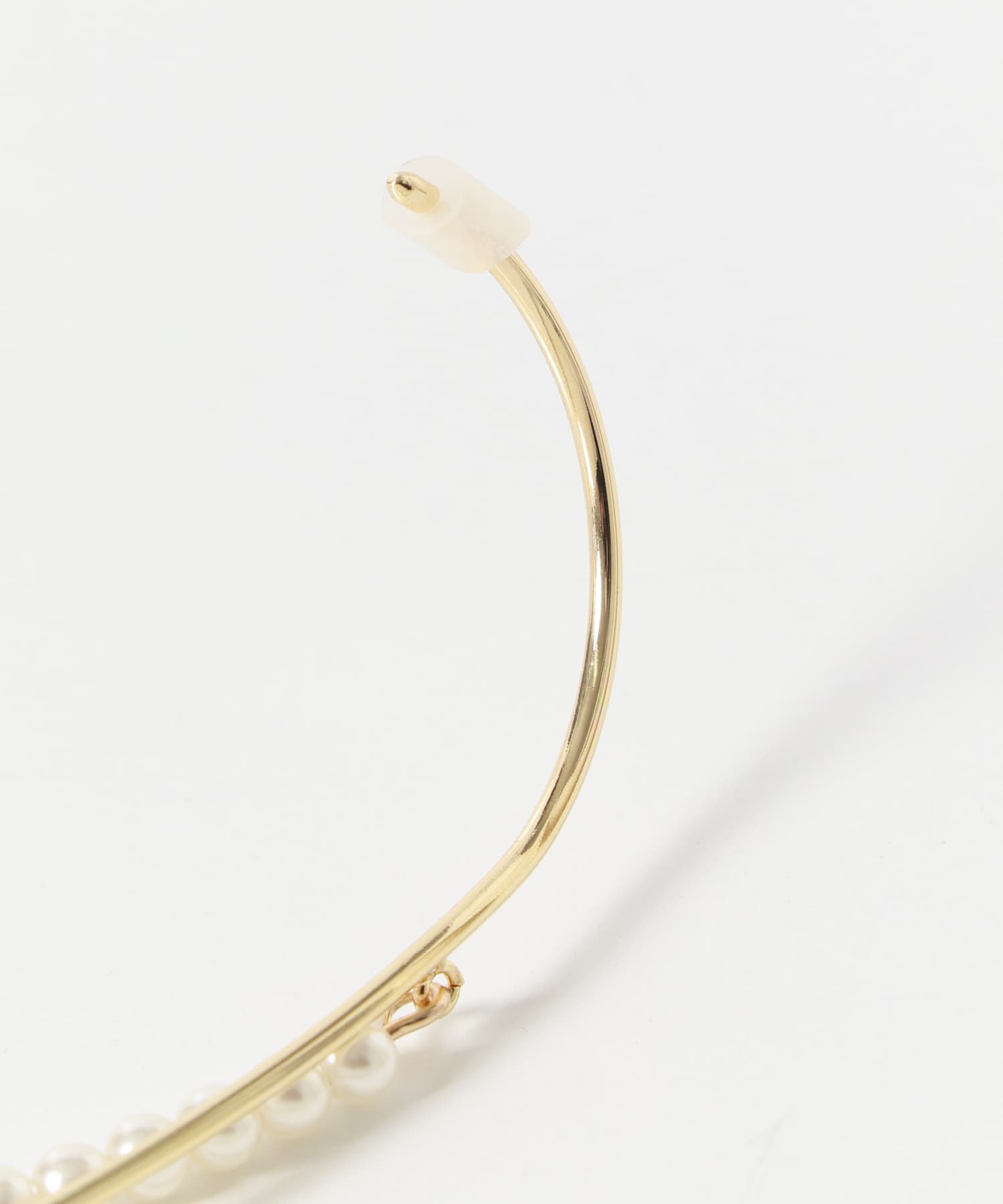 パールラインバックカチューシャ GLD/IVO -
