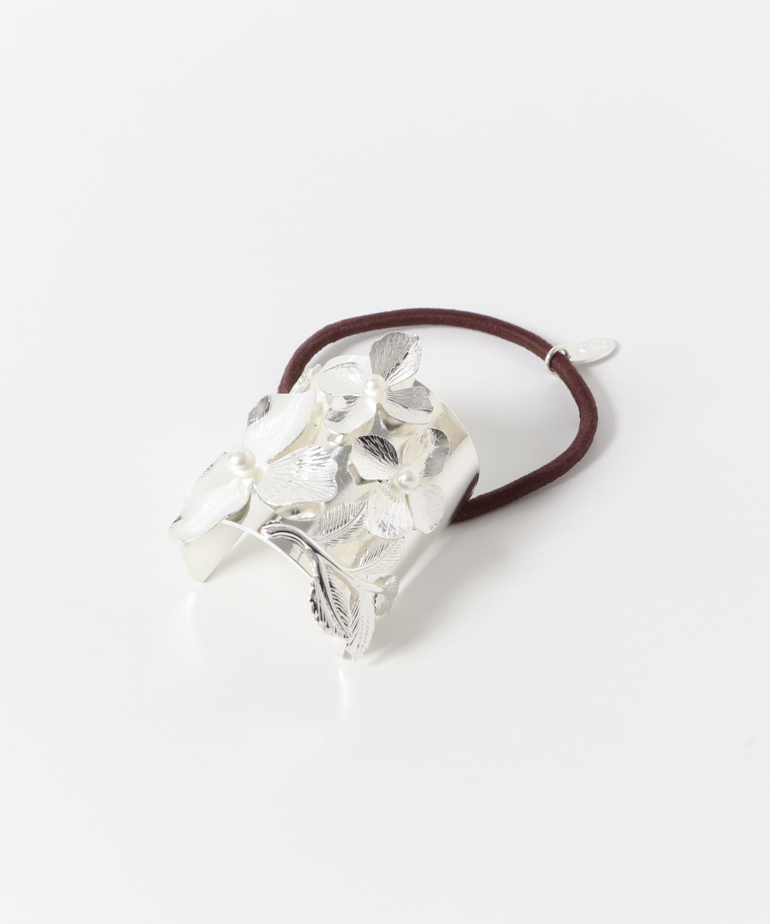 メタルフラワーヘアカフ SLV -