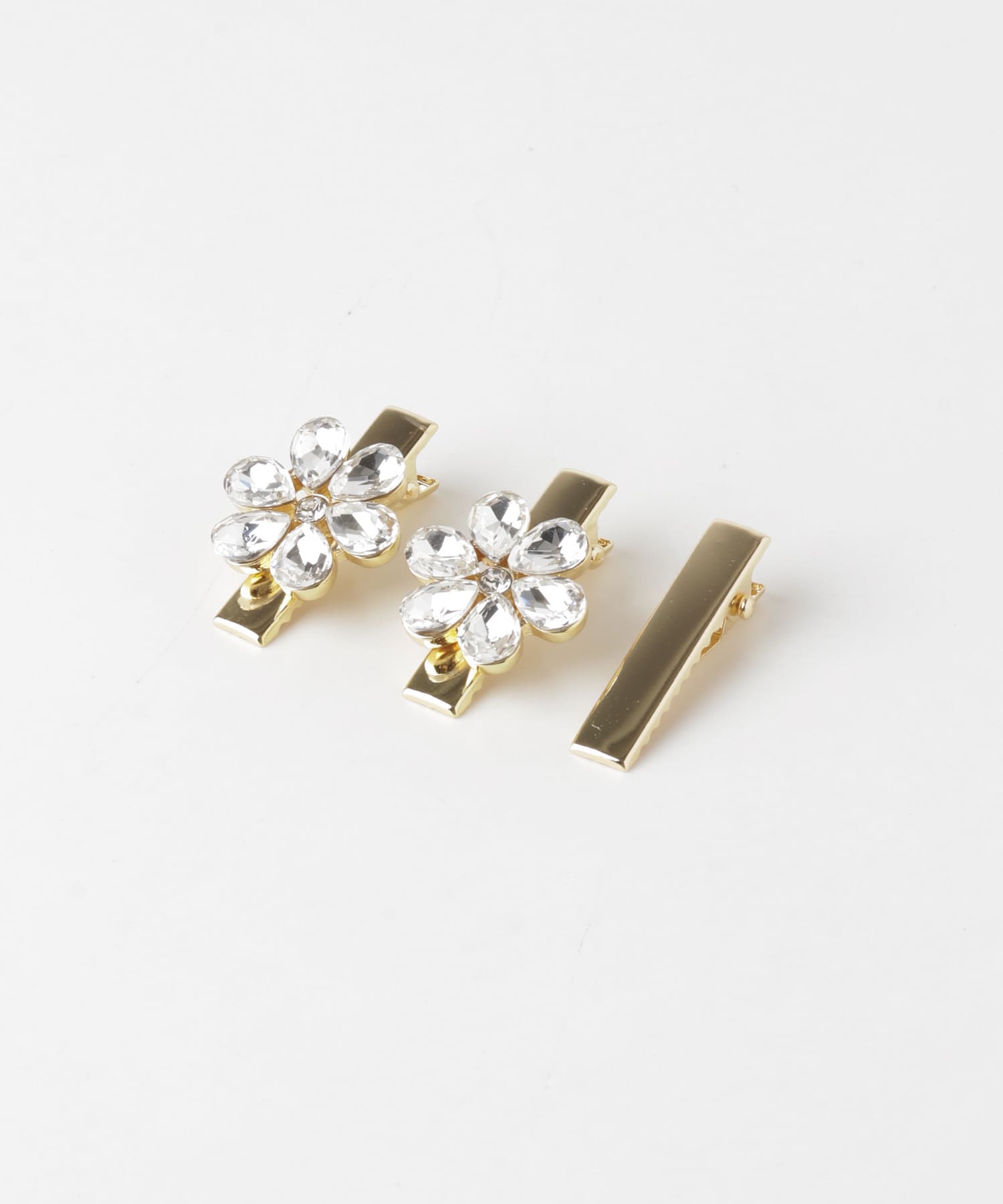 フラワーモチーフビジューヘアピン(- GLD): アクセサリー｜URBAN