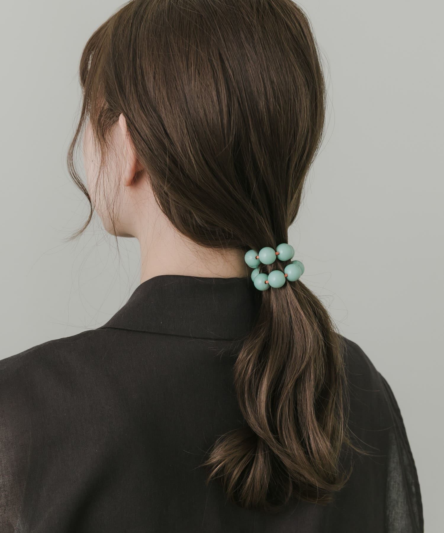 カラーボールヘアゴム MNT -