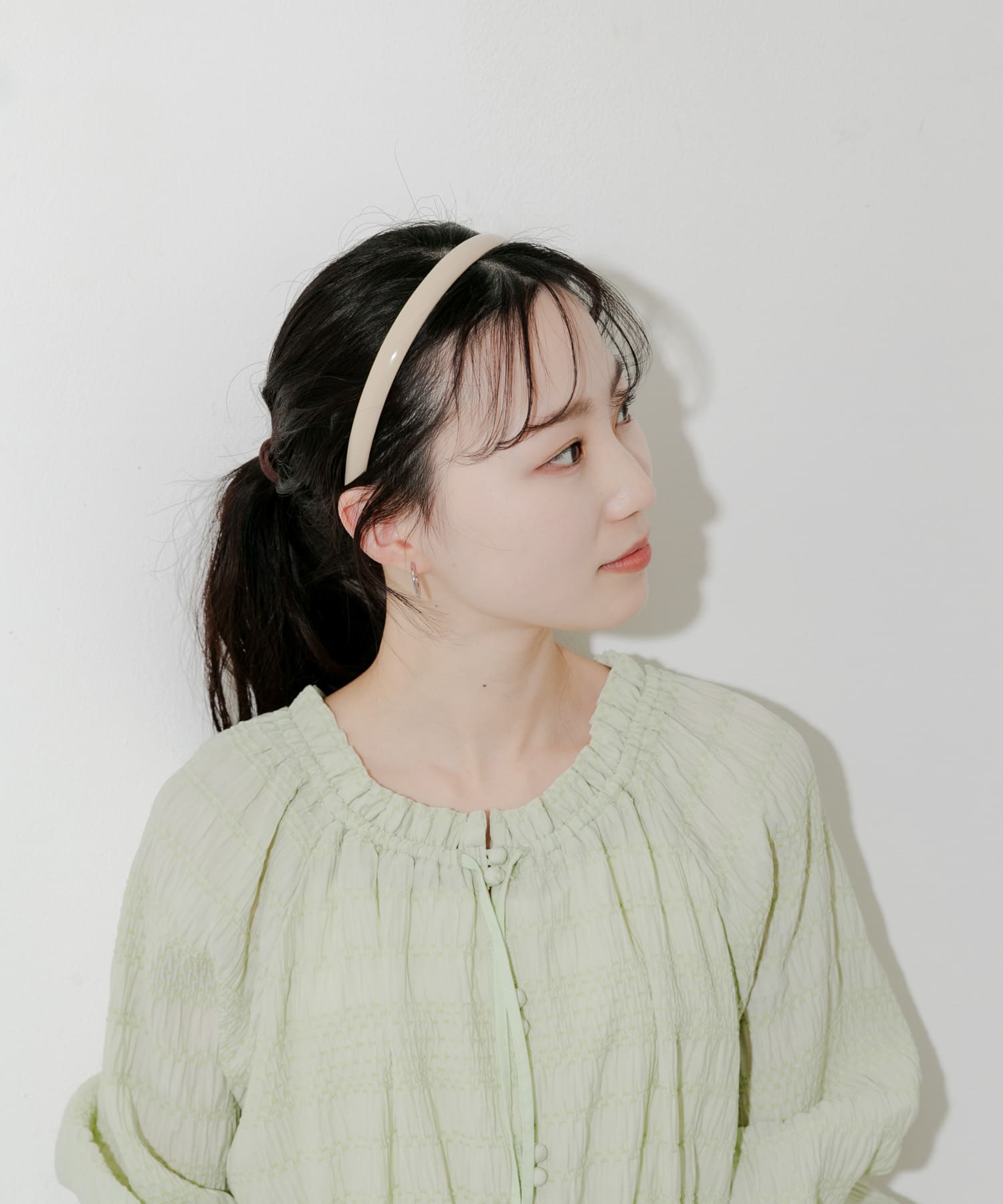 エナメルカチューシャ BEG -