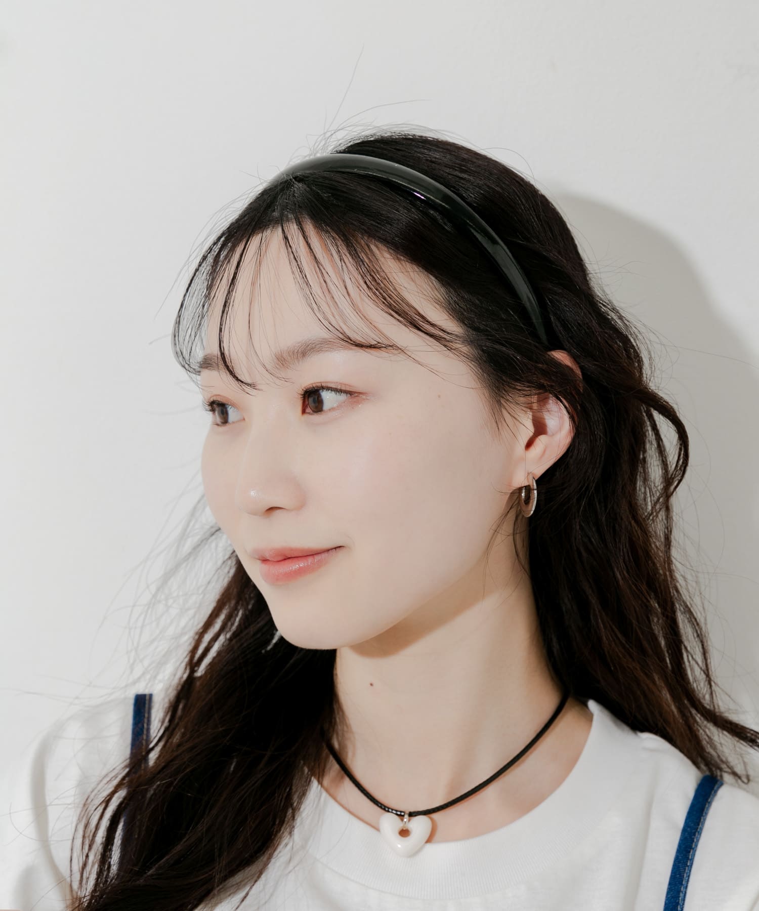 エナメルカチューシャ BLK -