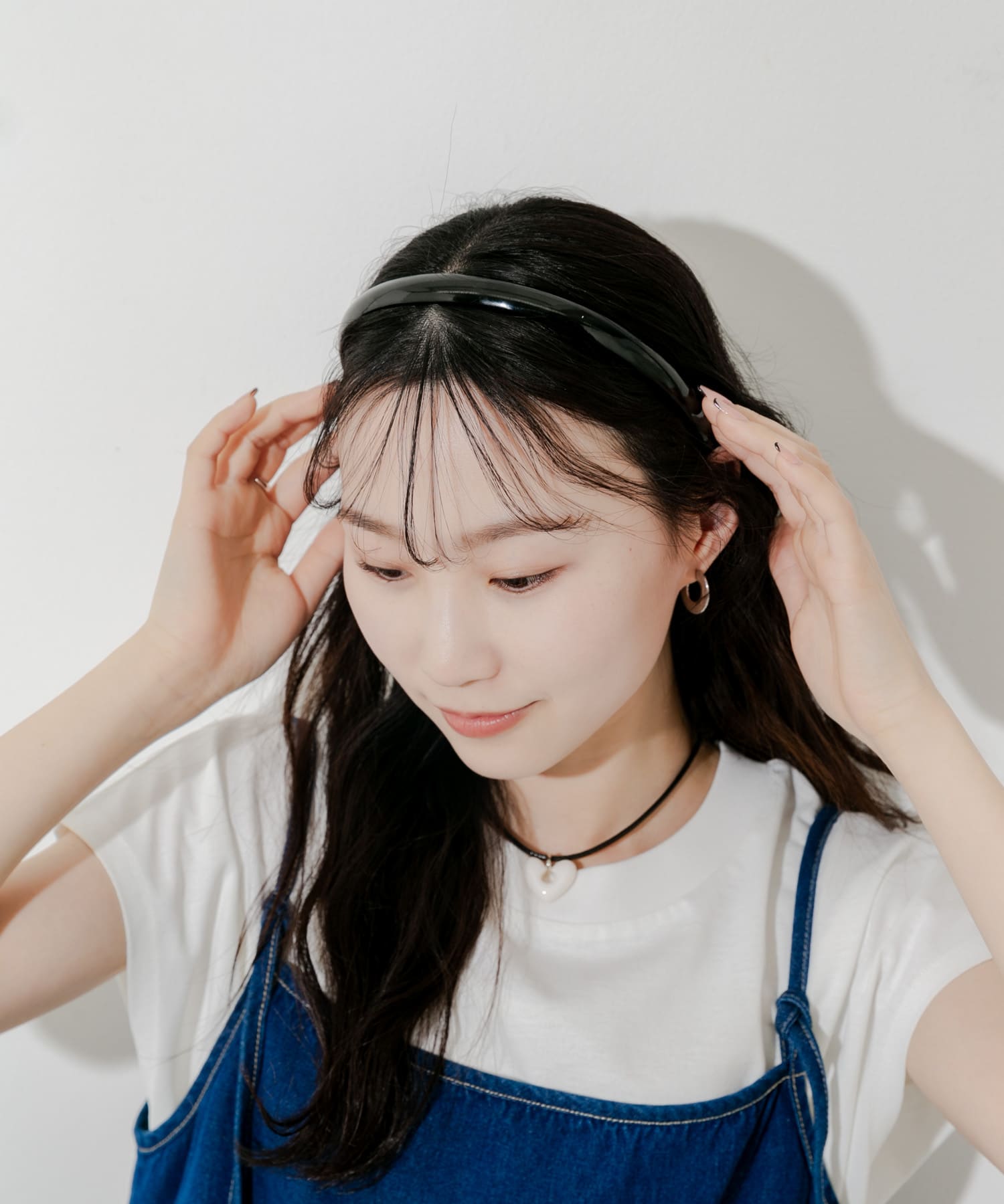 エナメルカチューシャ BLK -