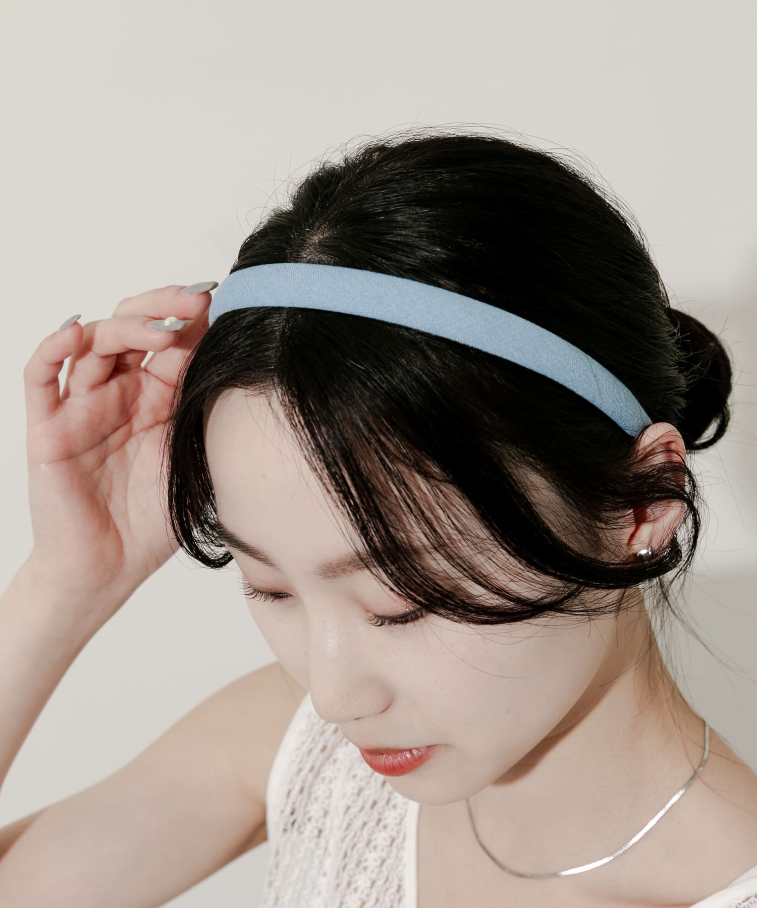 デニムカチューシャ BLU -