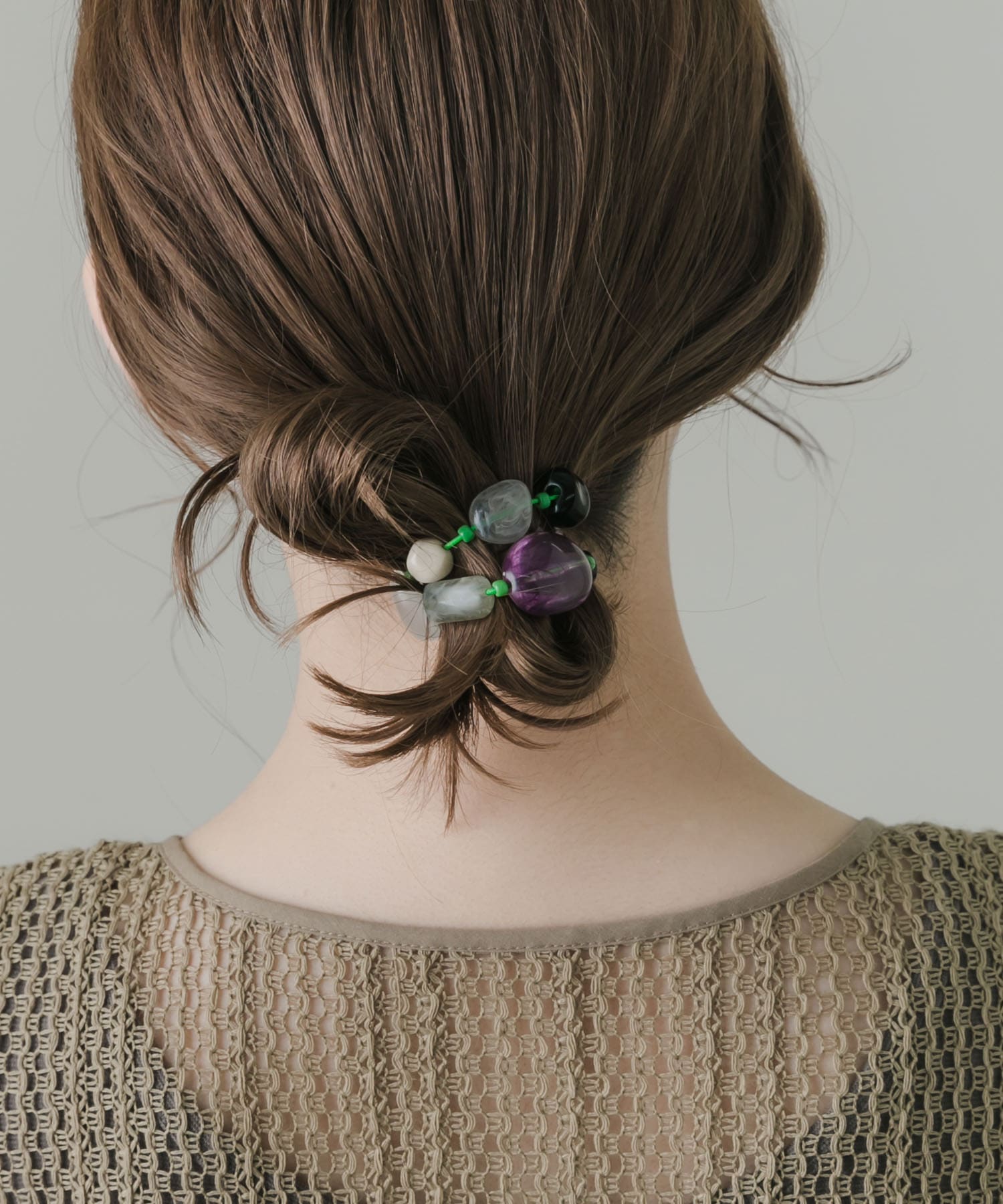 カラフルモチーフヘアポニー