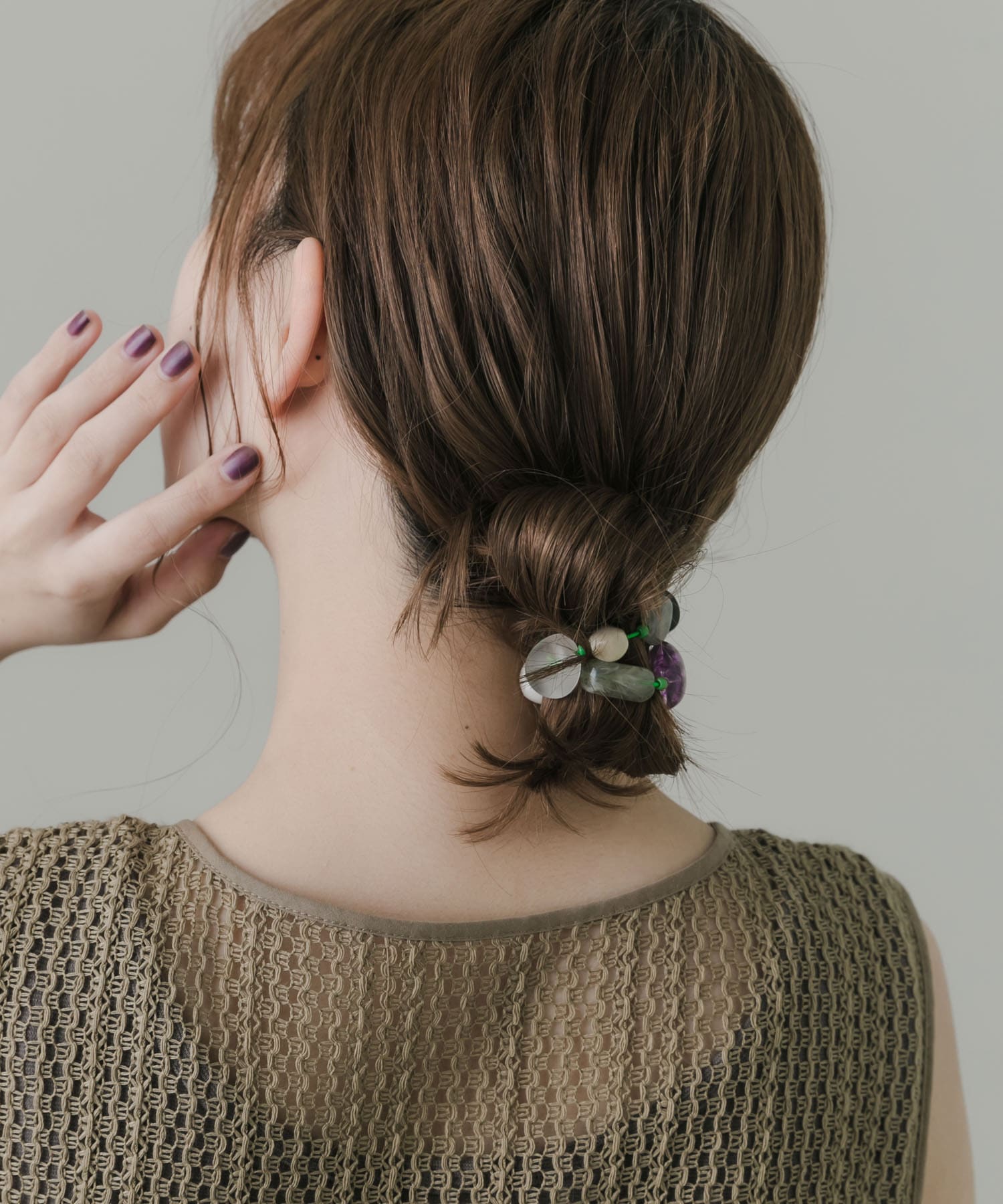 カラフルモチーフヘアポニー PUP -