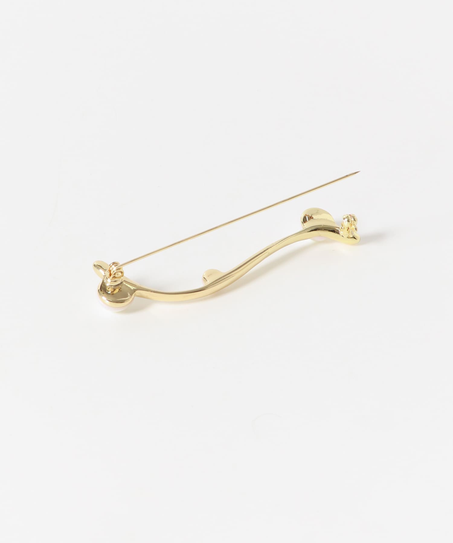 パールウェーブブローチ GLD -