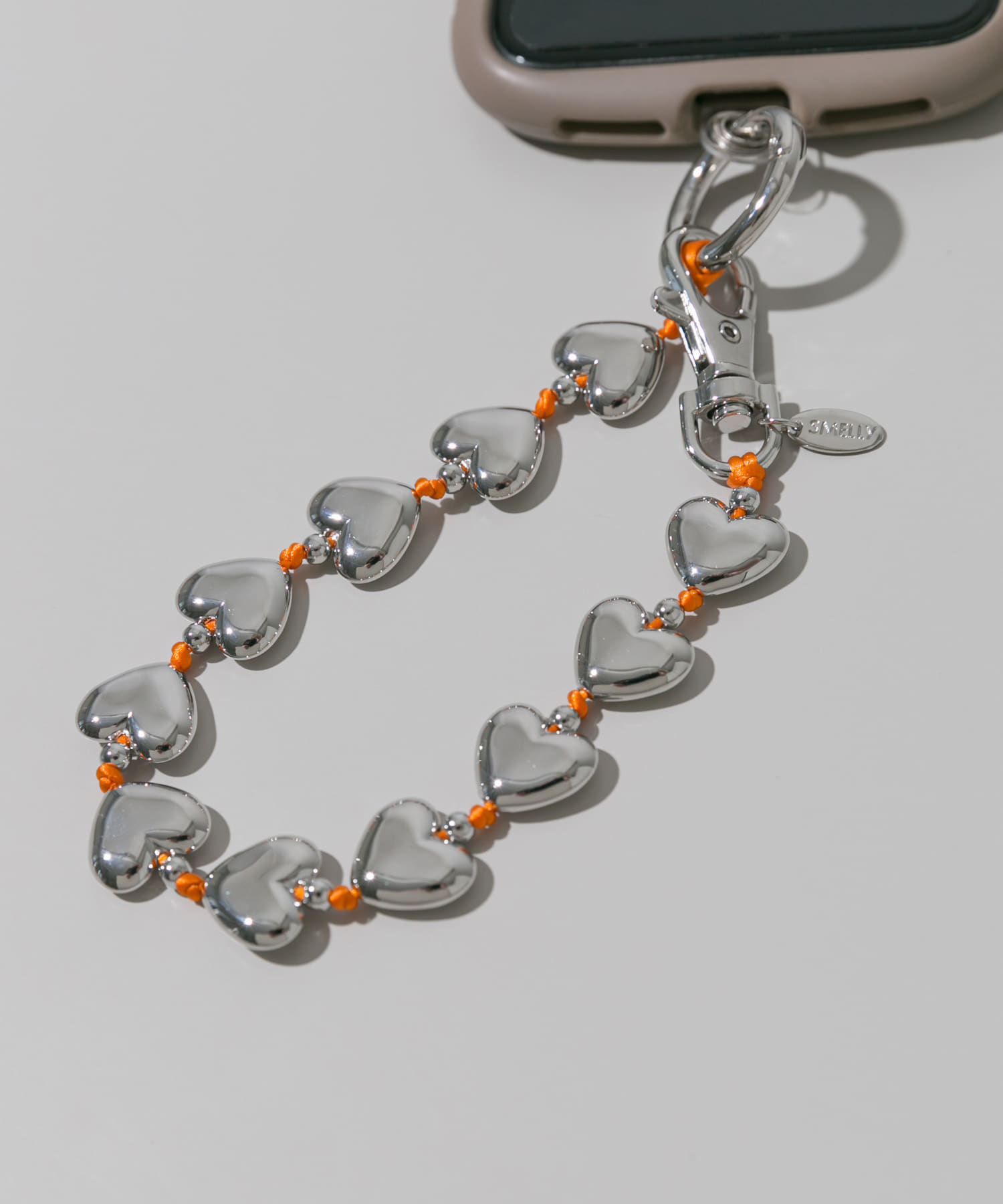 メタルハートキーチェーン SLV/ORG -