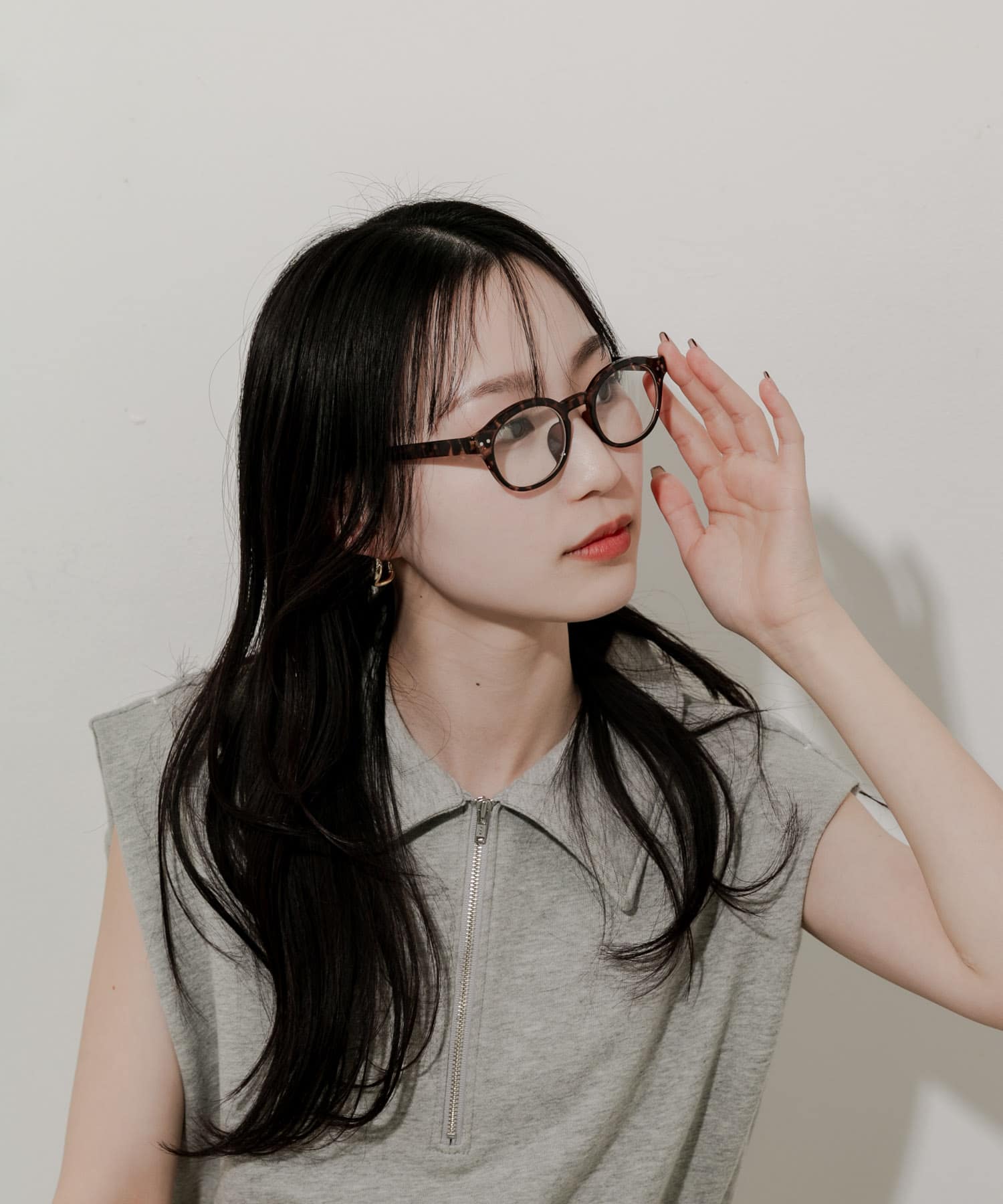 オーバルフレームダテメガネ DEMI -