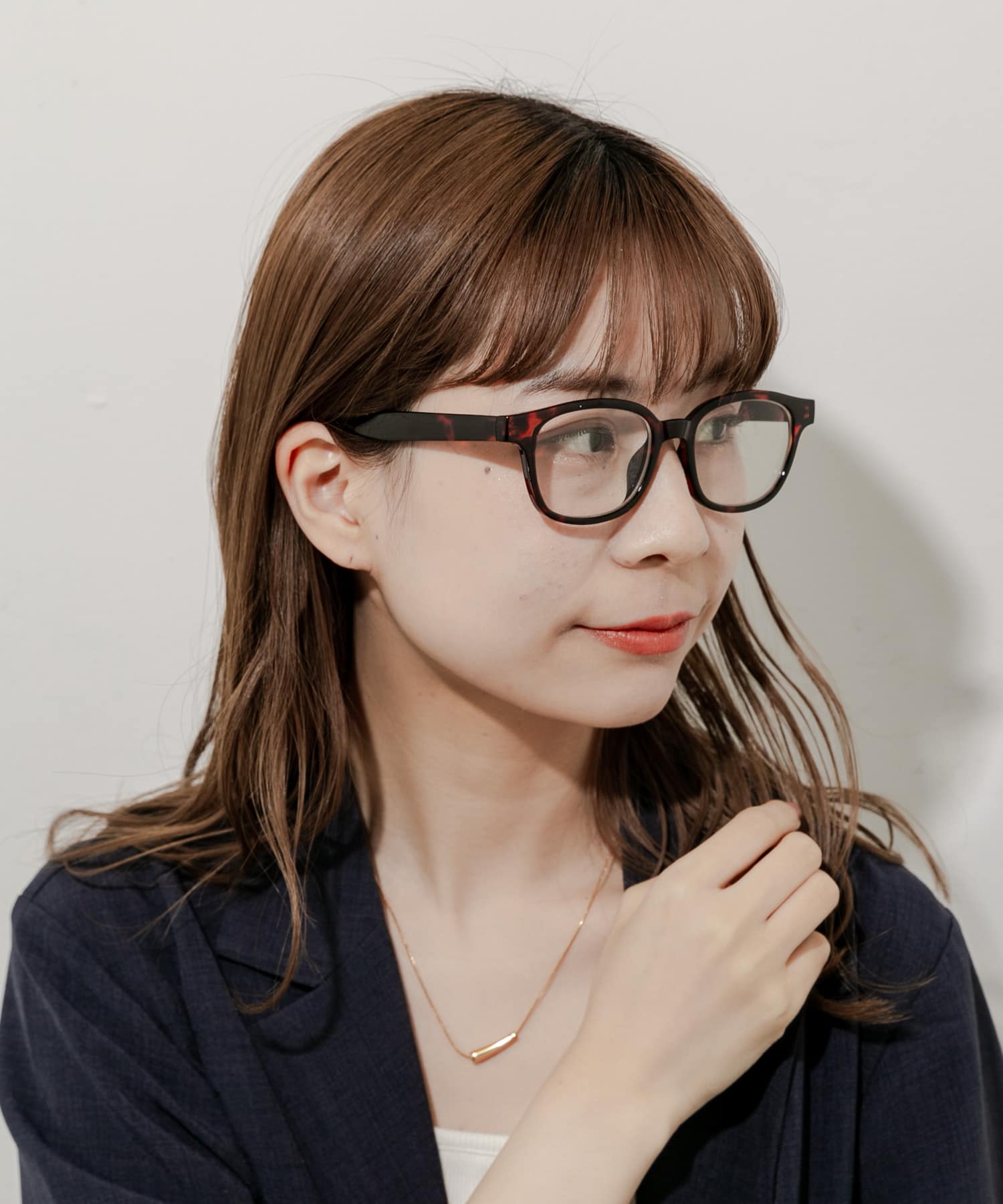 ウェリントンタイプダテメガネ DEMI -