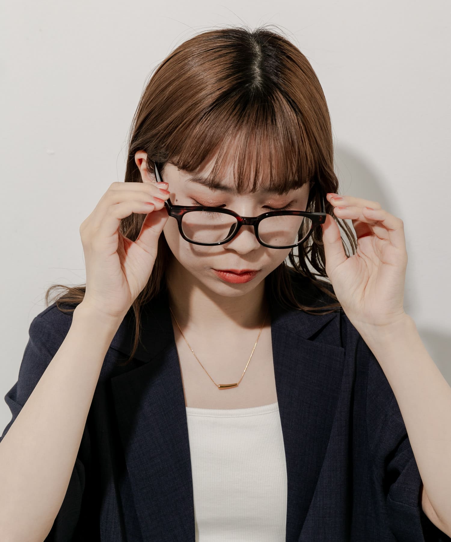 ウェリントンタイプダテメガネ DEMI -