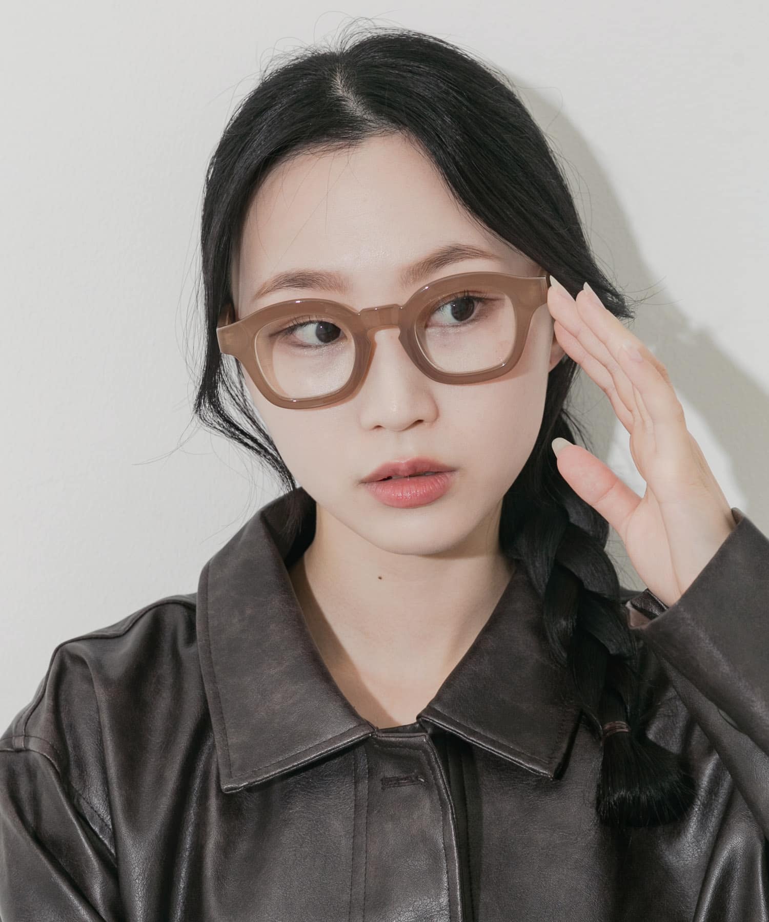 ワイドフレームダテメガネ