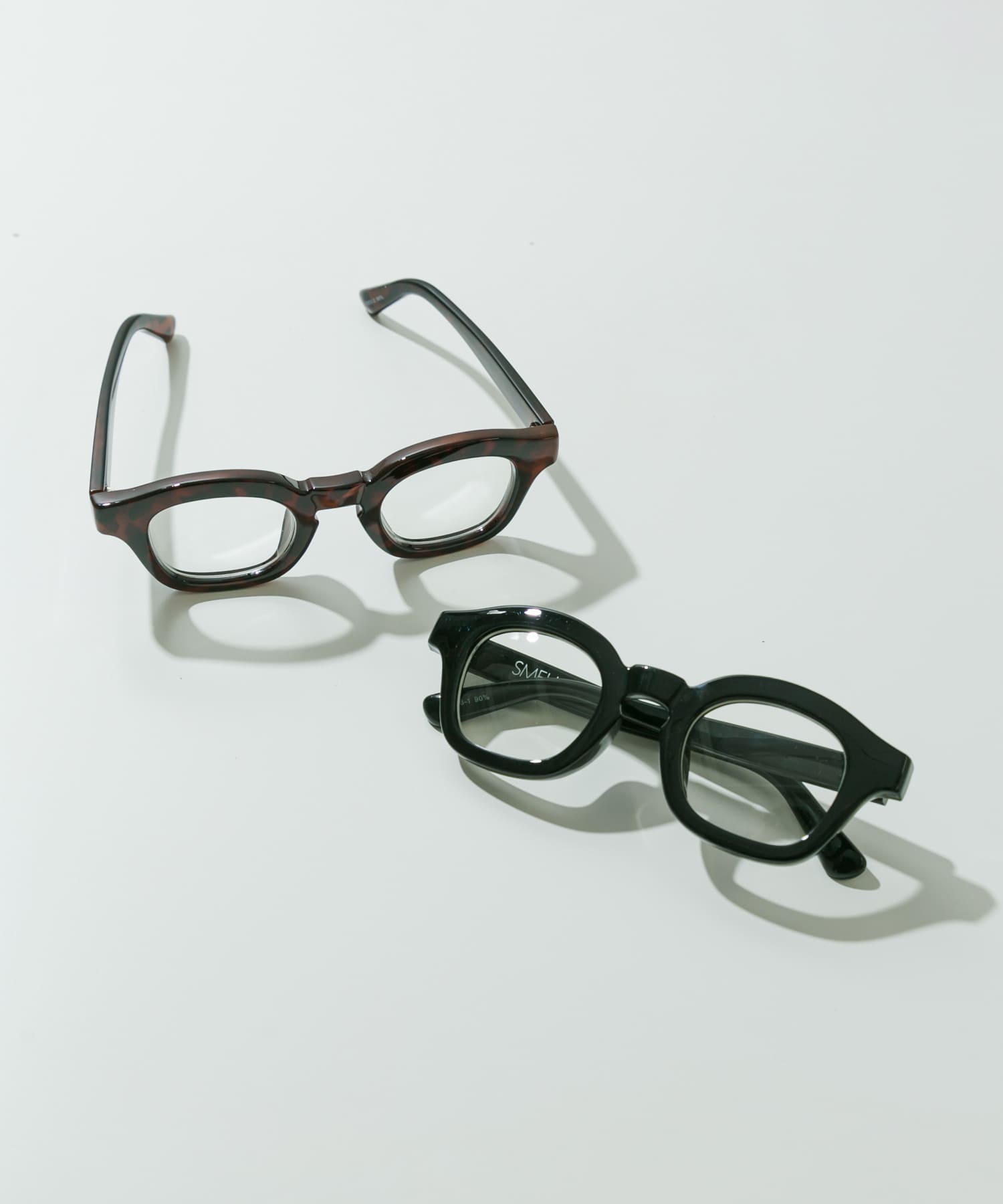 ワイドフレームダテメガネ BLK -