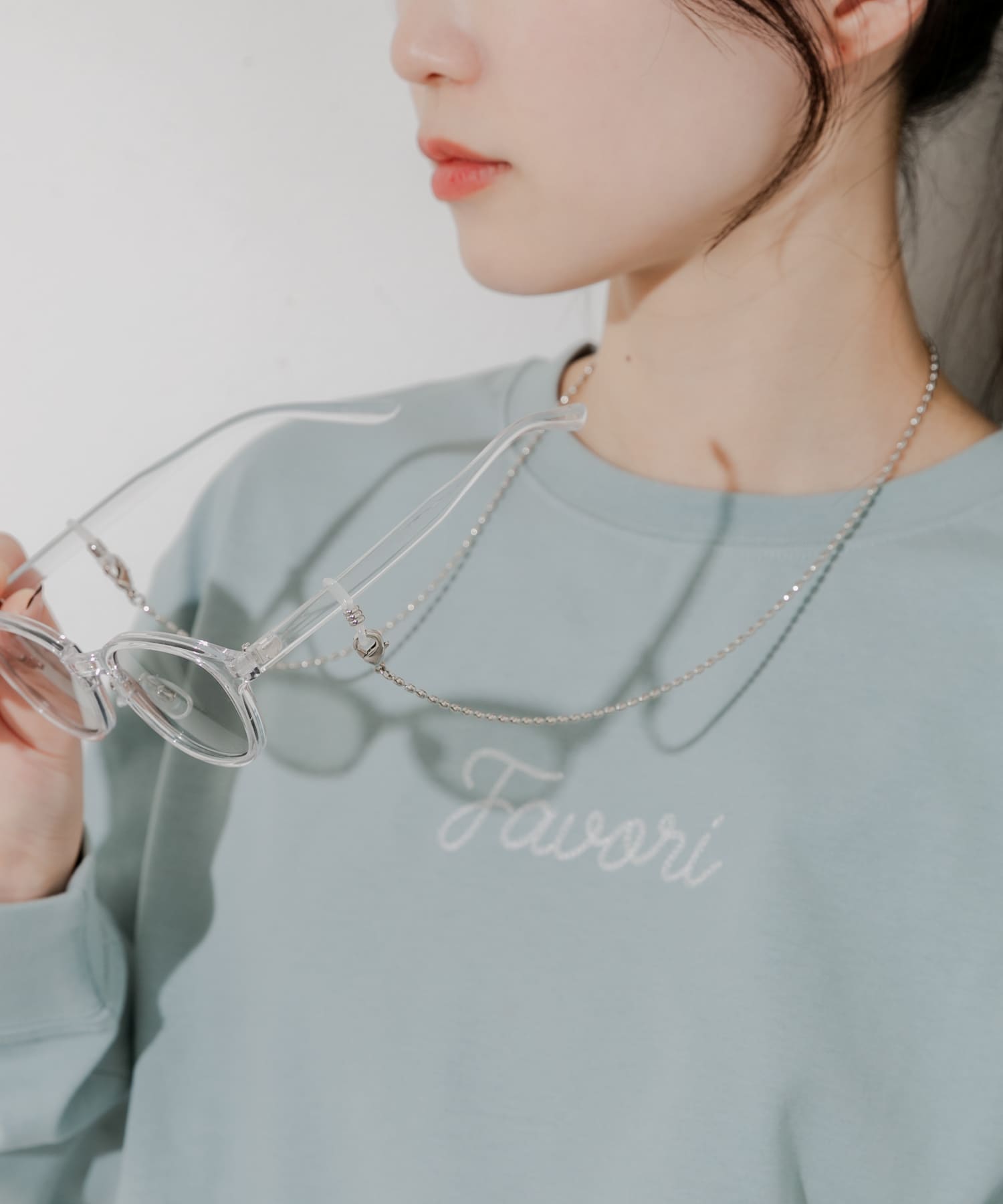 メガネチェーンB SLV -
