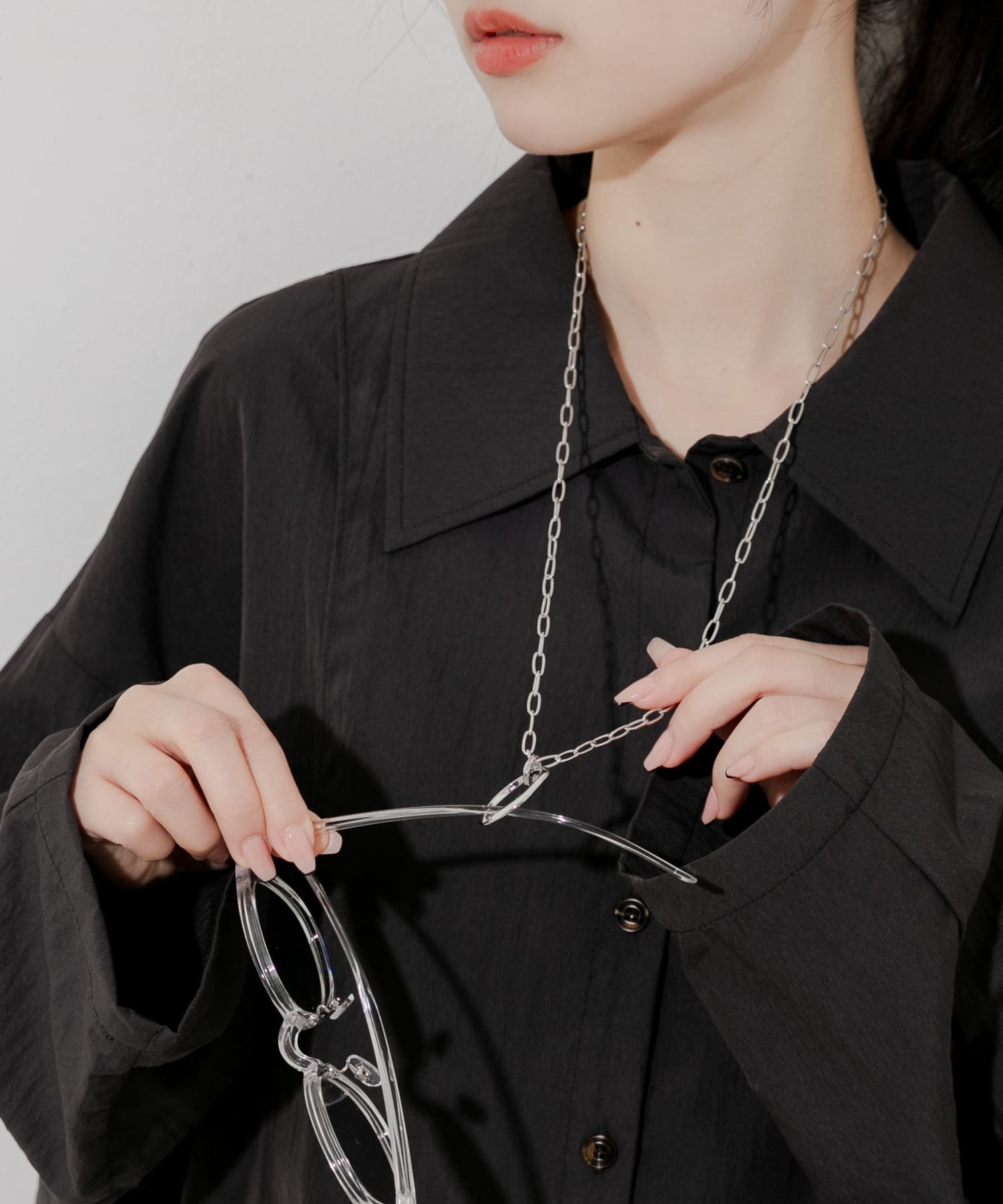 オーバルチェーンメガネホルダー
